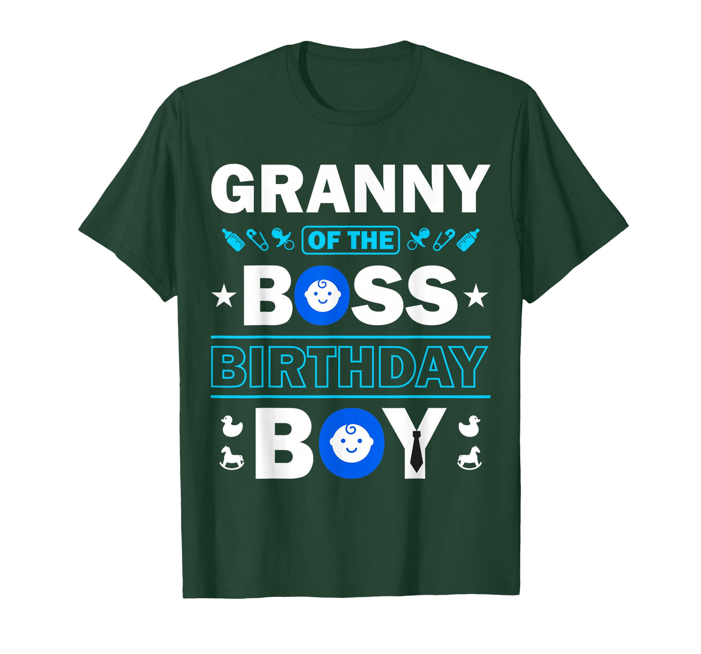 Granny of The Birthday Boy Baby Boss Family Love T-Shirt