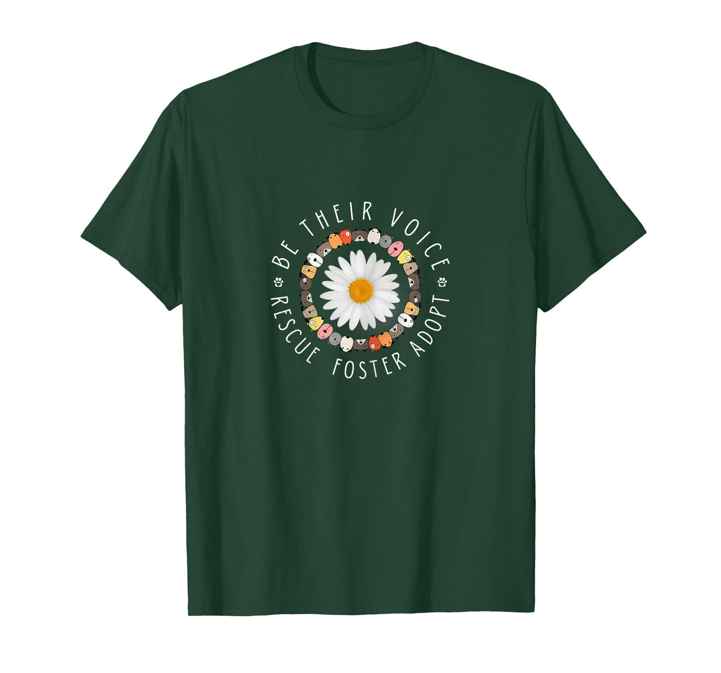 Cute Animal Rescue Tee - Be Their Voice Rescue Foster Adopt T-Shirt