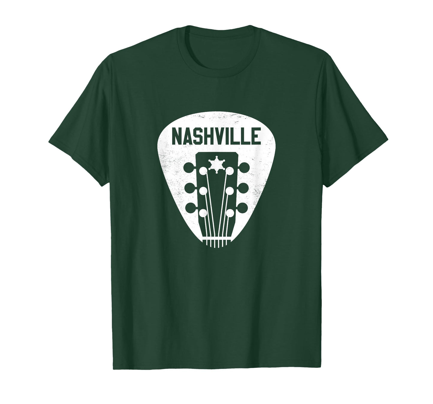 Nashville Guitar Pick T-Shirt Country Music City Guitarist T-Shirt