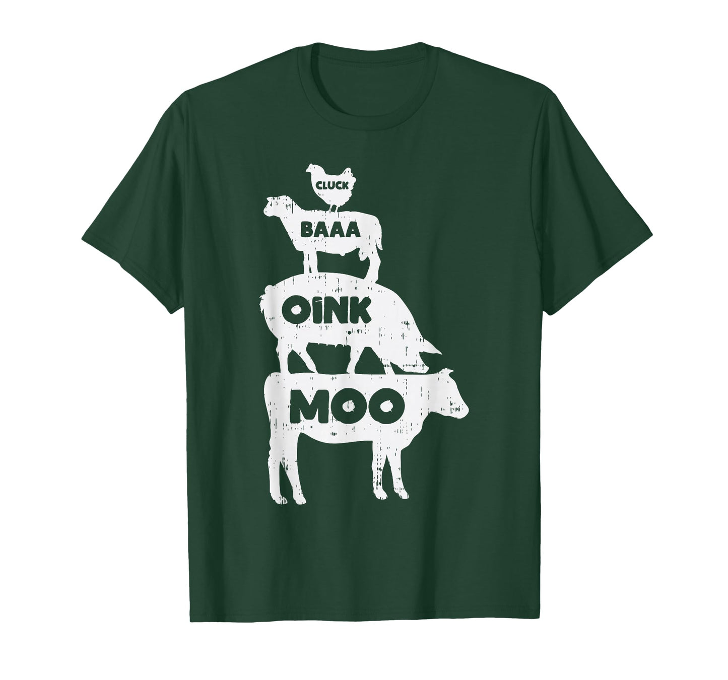 Cluck Baaa Oink Moo Country Farm Animal Farming Farmer Gift T-Shirt
