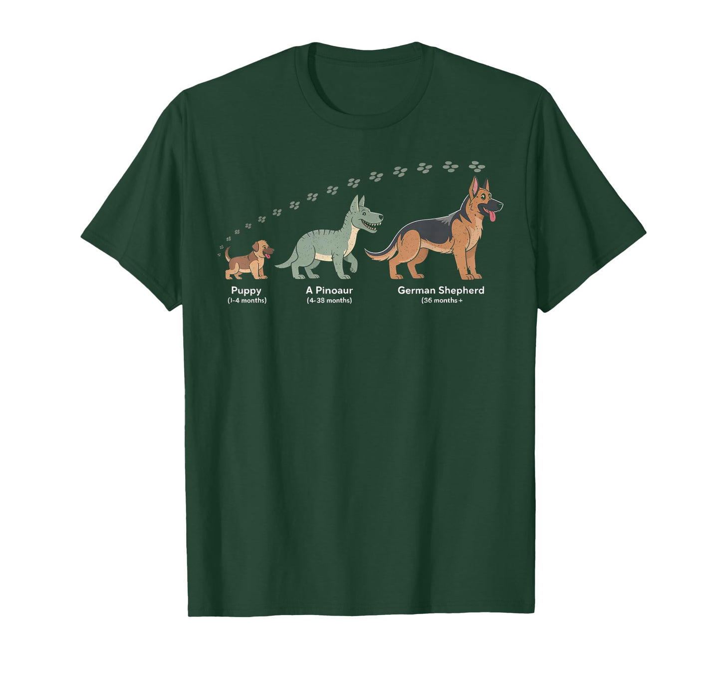 The Evolution of A German Shepherd - Dog Owner Pet Lover T-Shirt