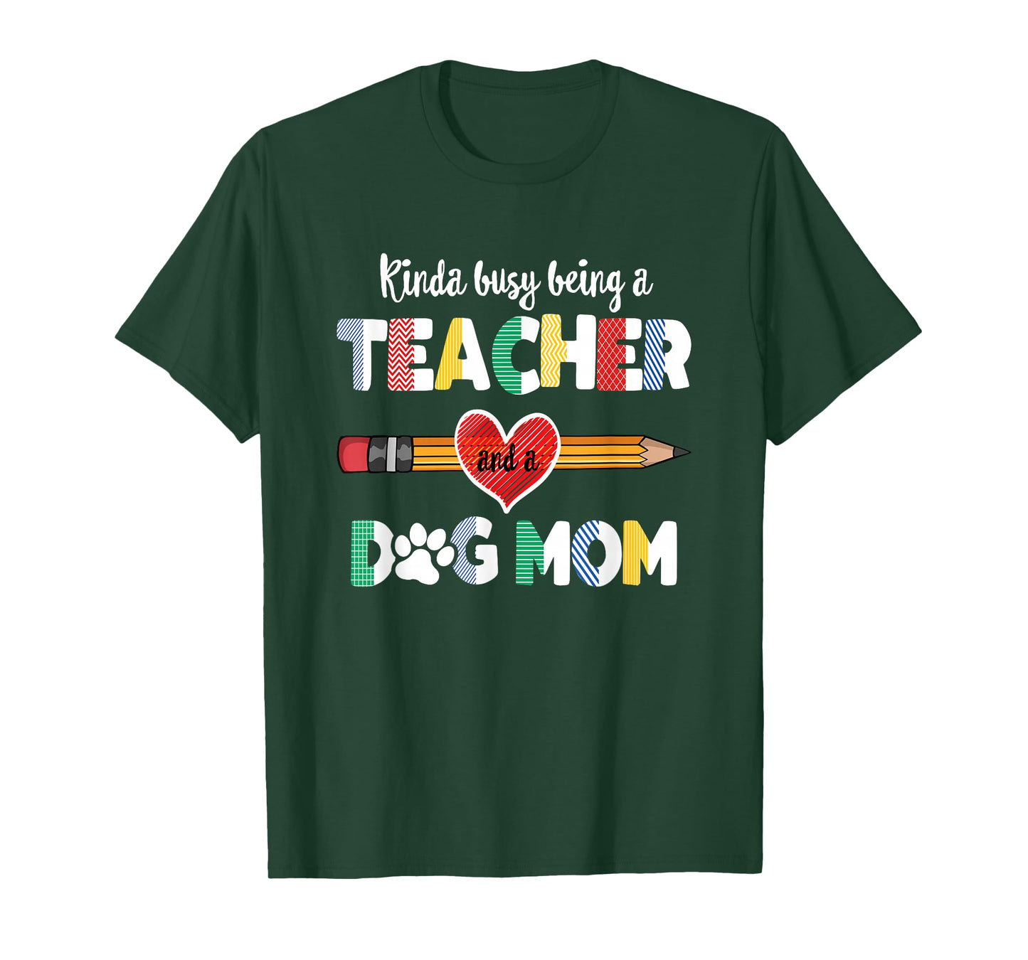 Funny Mothers day for teacher dog lover, Dog Mom Teacher T-Shirt
