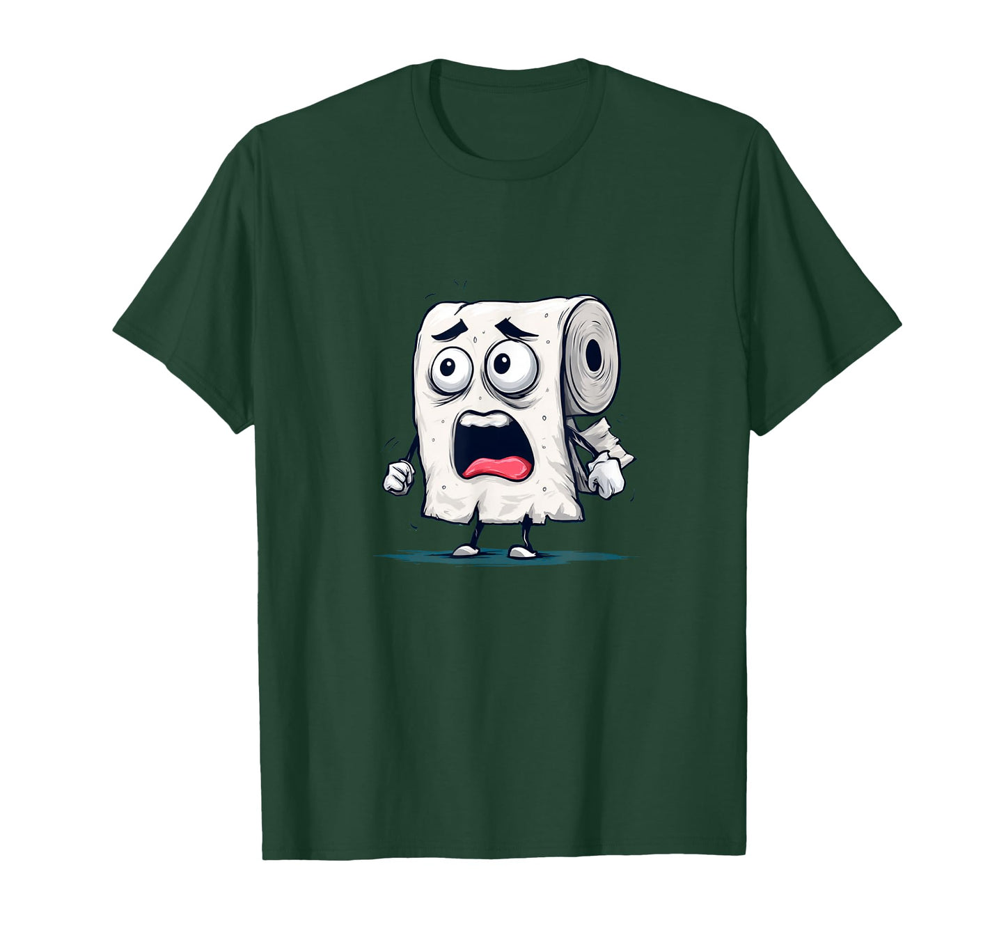 Funny Fearful Toilet Paper for Bathroom Tissue T-Shirt