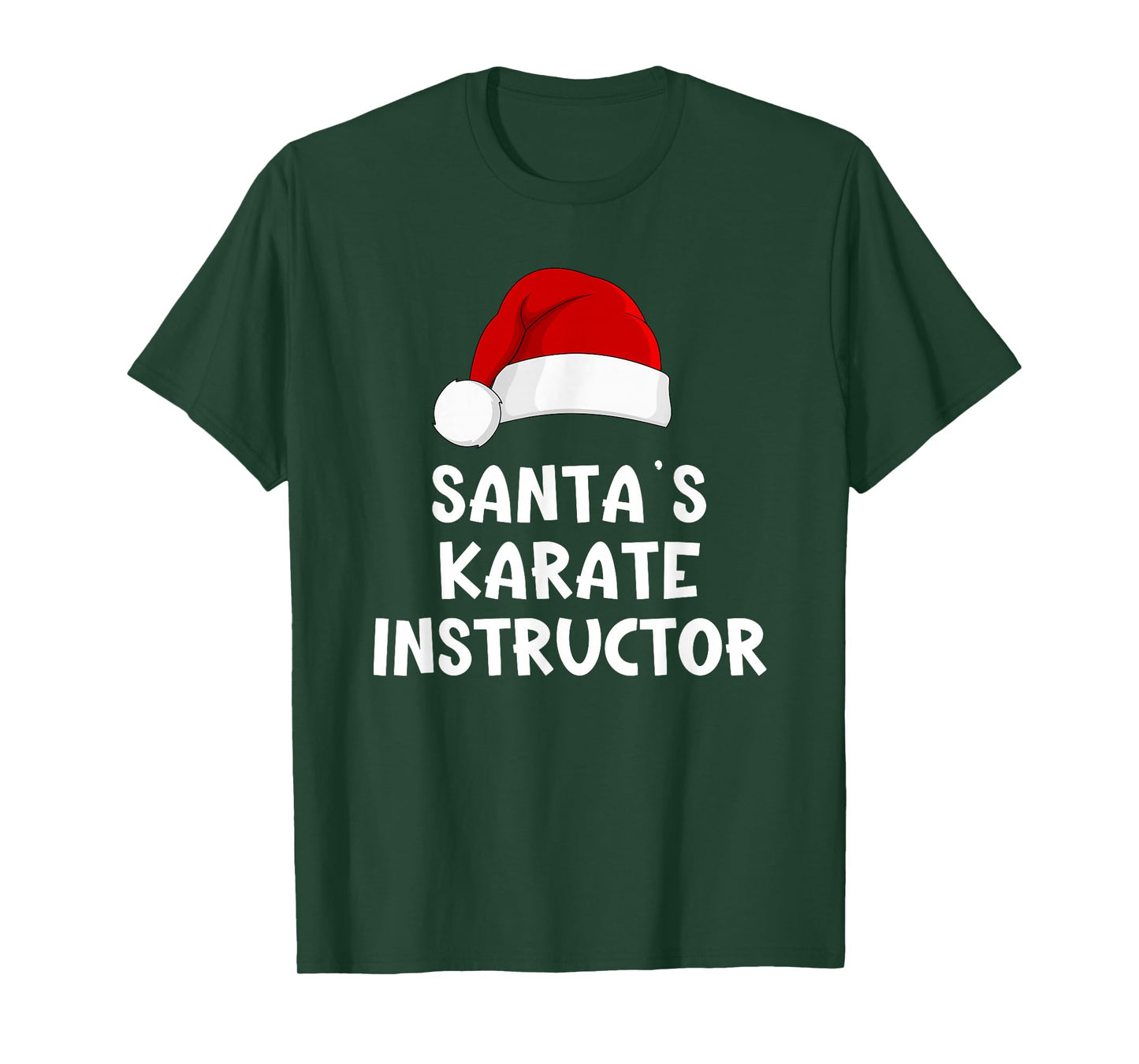 Christmas Santa's Favorite Karate Instructor Funny Pajama T-Shirt