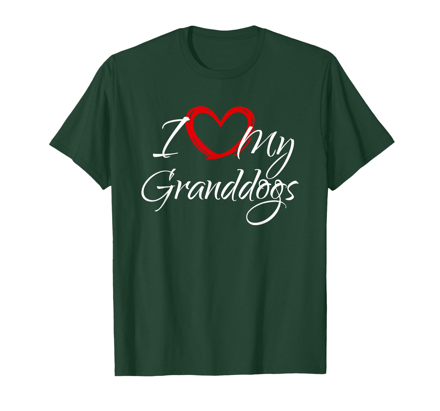 I Love My Granddogs, I Heart My Granddogs T-Shirt