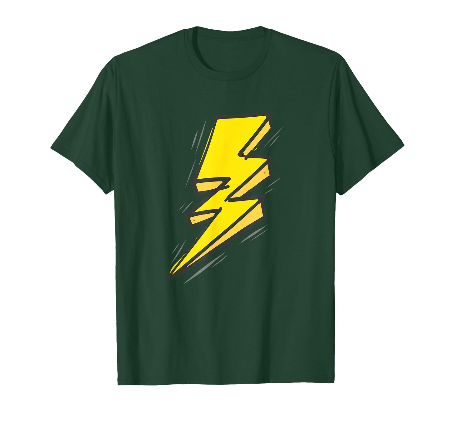 Jagged Yellow Lightning Strike Bolt T-Shirt T-Shirt