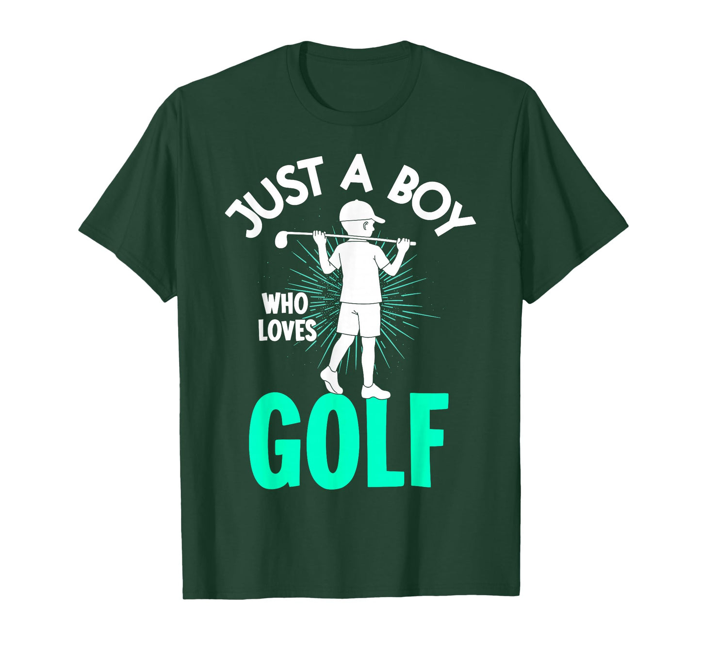 Just a Boy Who Loves Golf Golfing Golf Player Golfer Funny T-Shirt