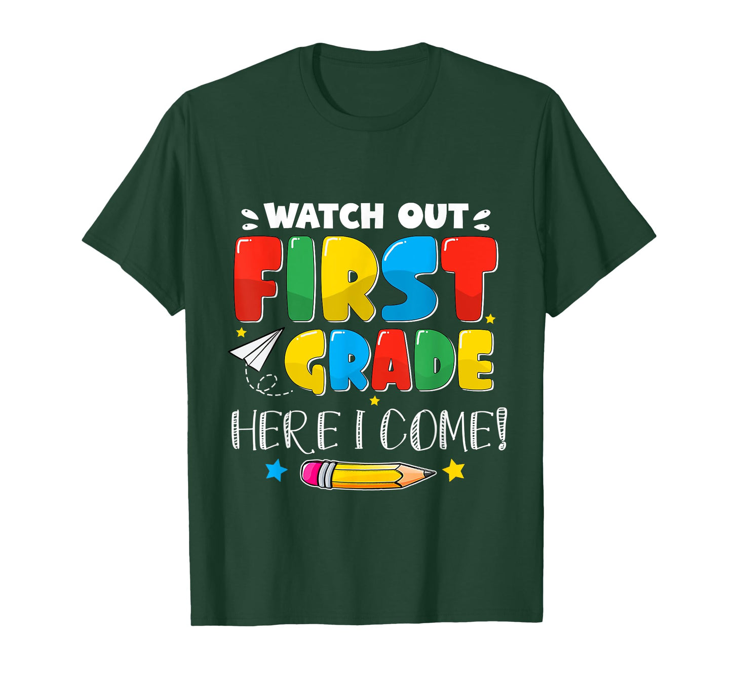 Back To School Watch Out First Grade For Boy, Girl Funny T-Shirt