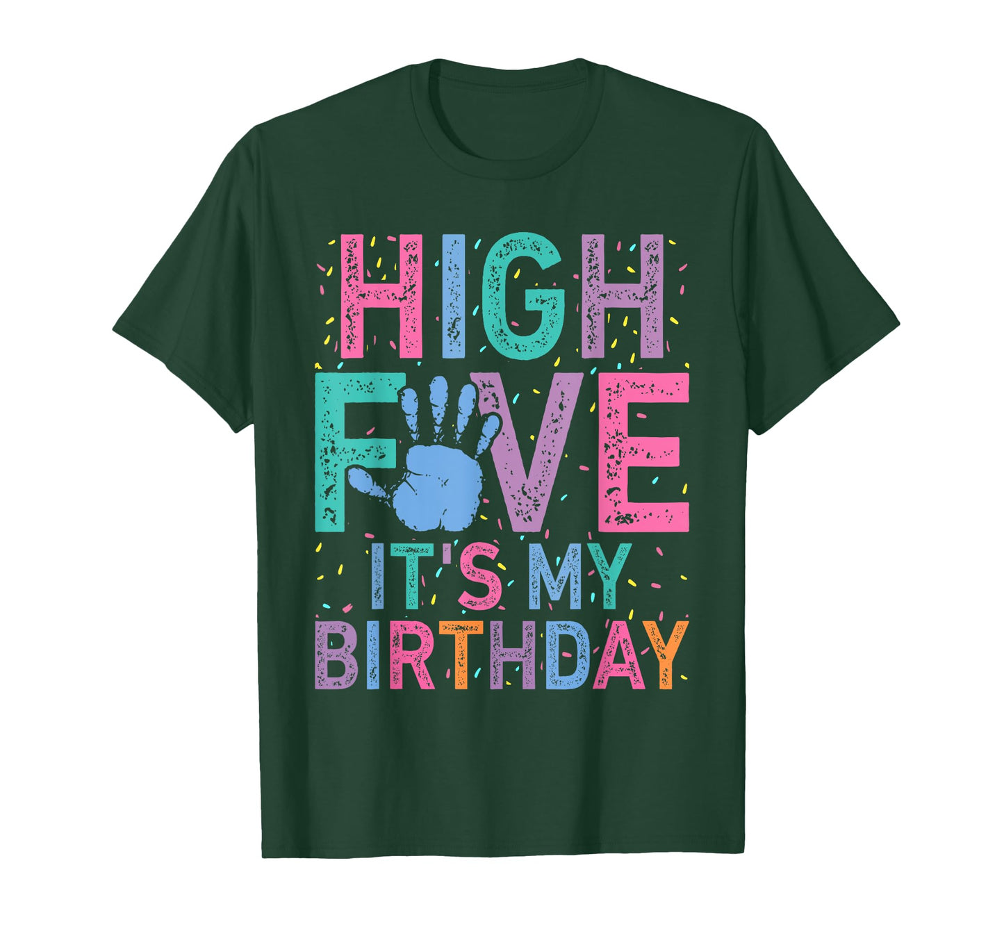 Kids High Five Cool 5 Year Old Kids Birthday T-Shirt
