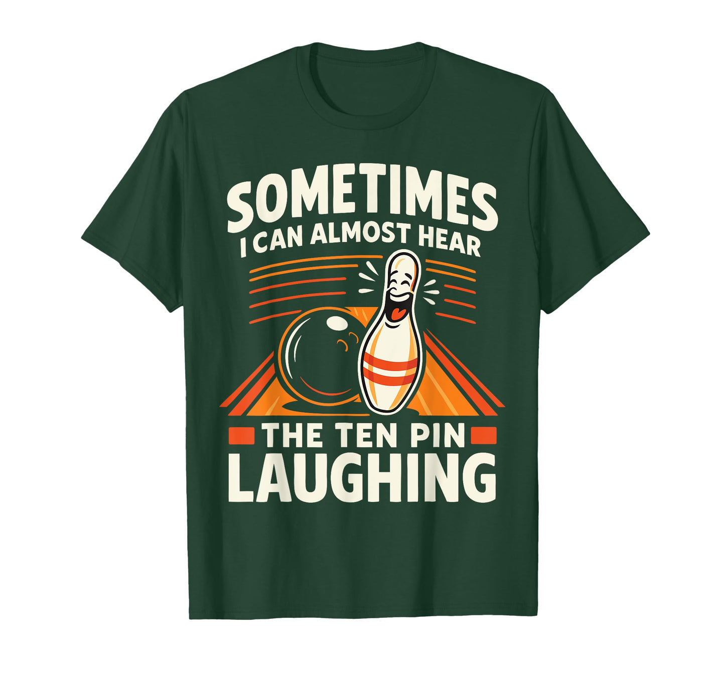 Cool Bowling Men Dad Bowler Fun Crazy Best Funny Bowling T-Shirt