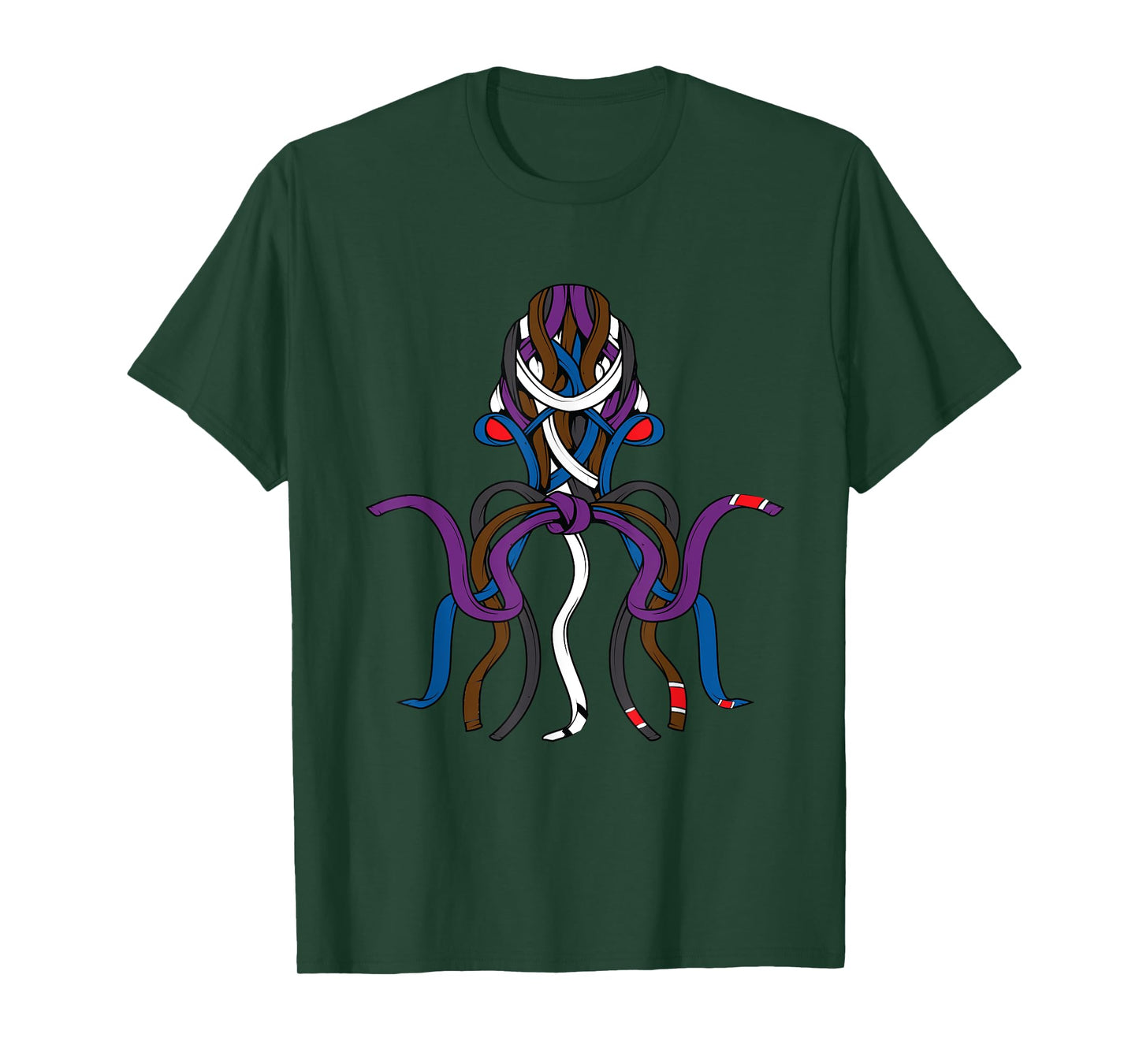 Cool Unique Jiu Jitsu Octopus Belts Brazil JiuJitsu Gift T-Shirt