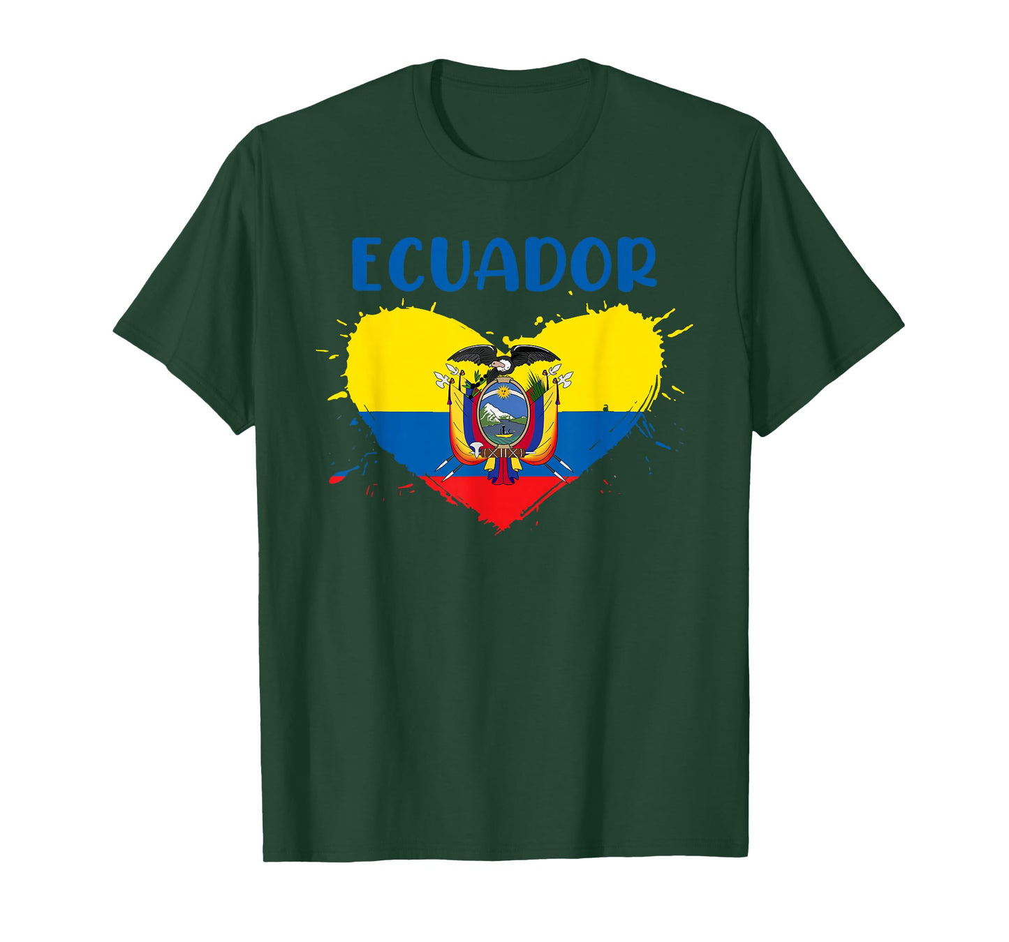 Patriotic Ecuadorian People Citizen Of Ecuador Equador Flag T-Shirt