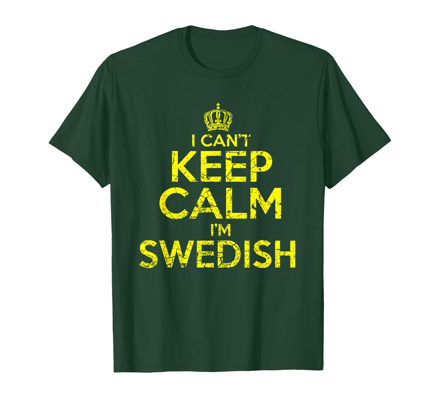 Swedish Sweden Can't Keep Calm Funny Gift T-Shirt