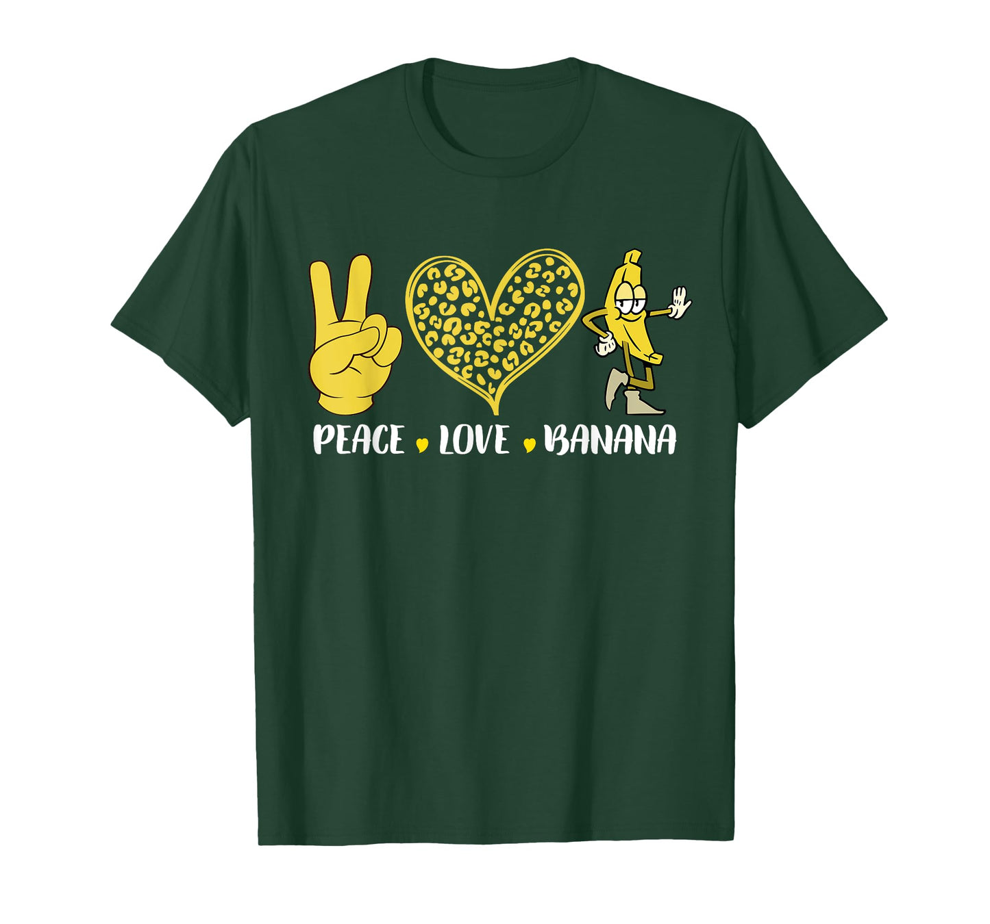 Peace Love Banana Humor Fruit Lover Funny Love Banana Kids T-Shirt