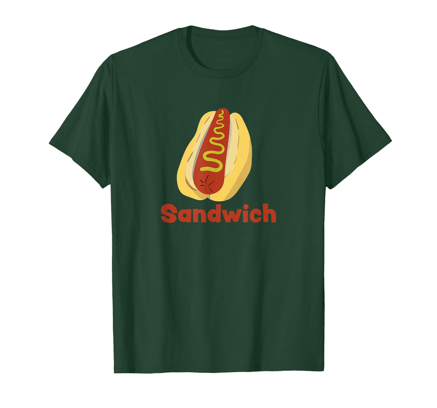 A Hot Dog is a Sandwich Funny Hotdog Novelty T-Shirt