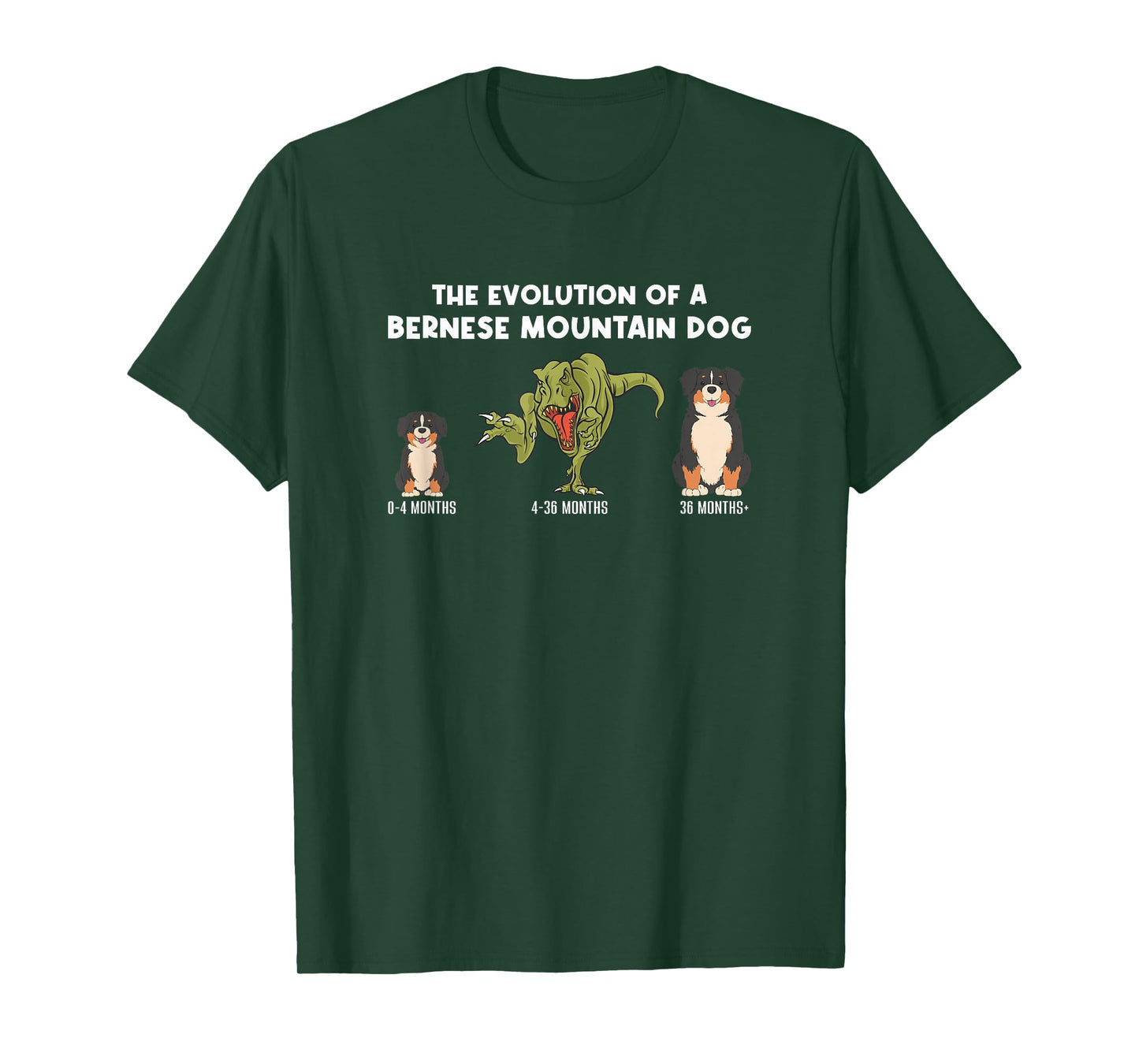 Bernese Dog Mom The Evolution Of A Bernese Mountain Dog T-Shirt