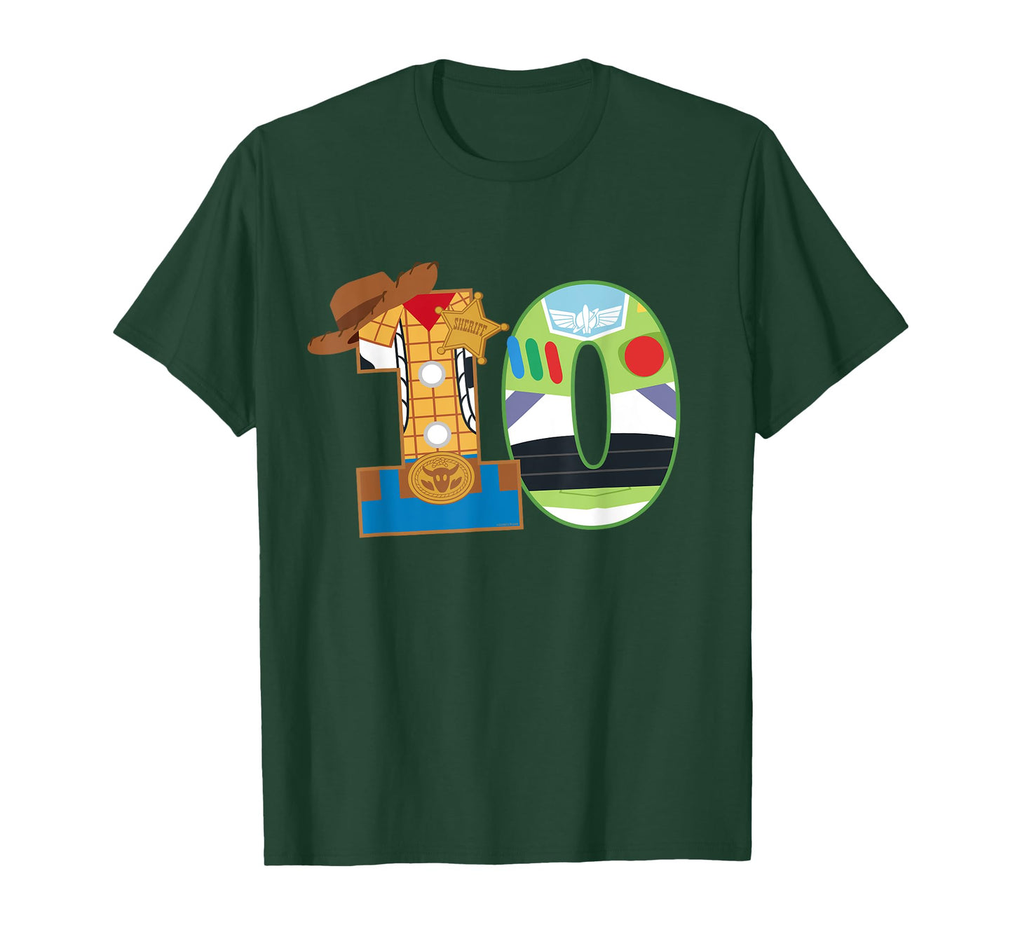 Disney and Pixar’s Toy Story Tenth Birthday 10 Years Old T-Shirt