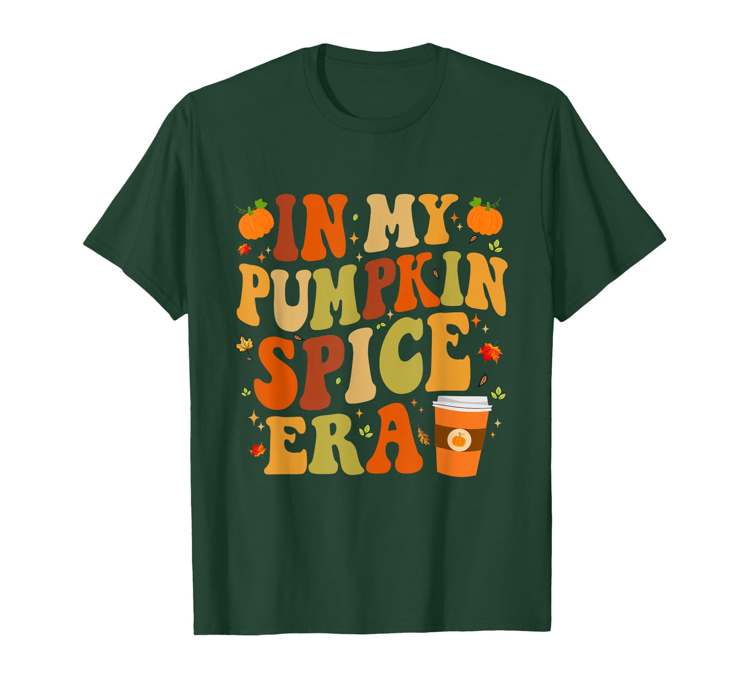 In My Pumpkin Spice Era Funny Retro Fall Vibes Thanksgiving T-Shirt