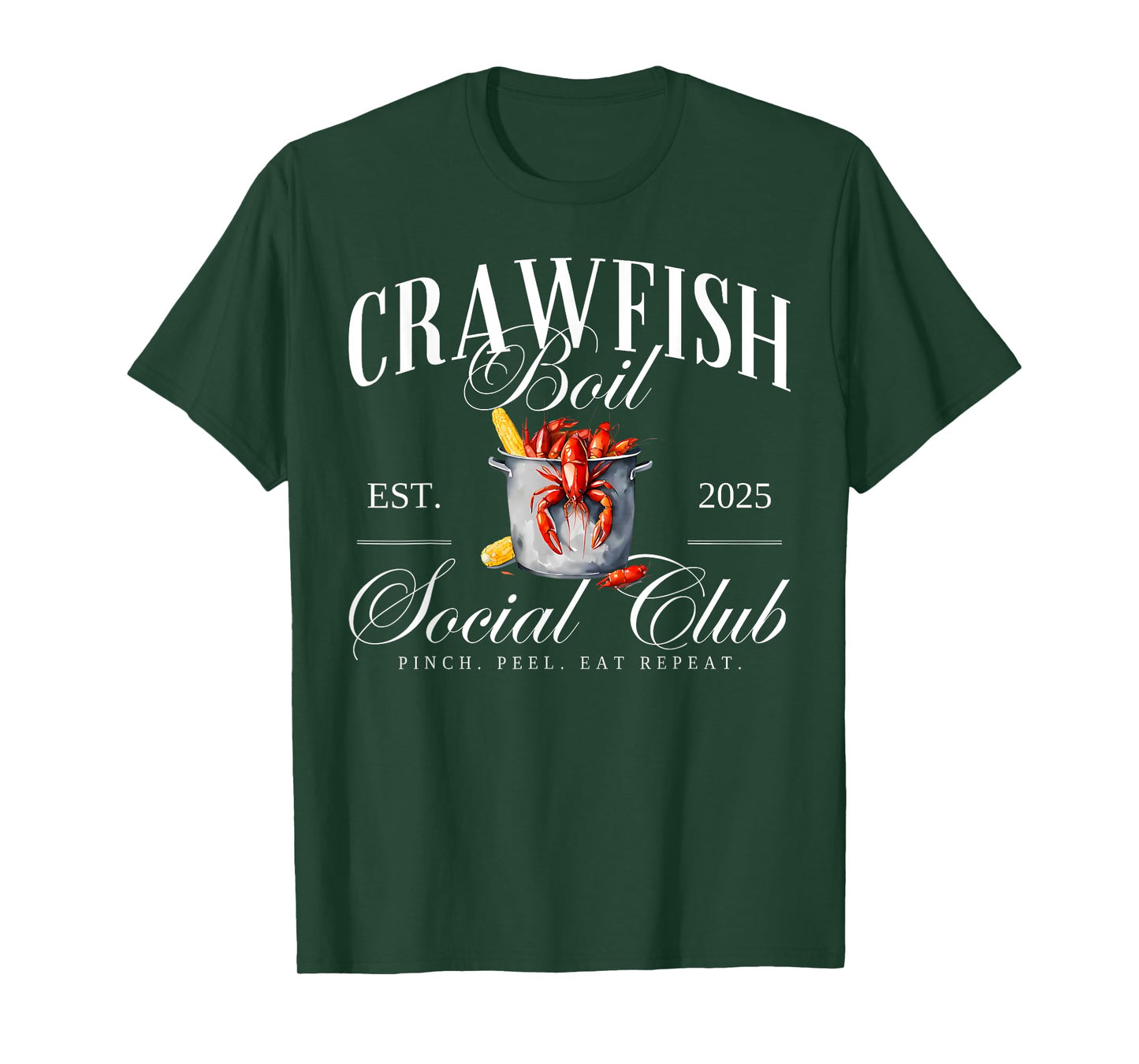 Crawfish Boil Social Club Cajun Seafood Festival Season T-Shirt