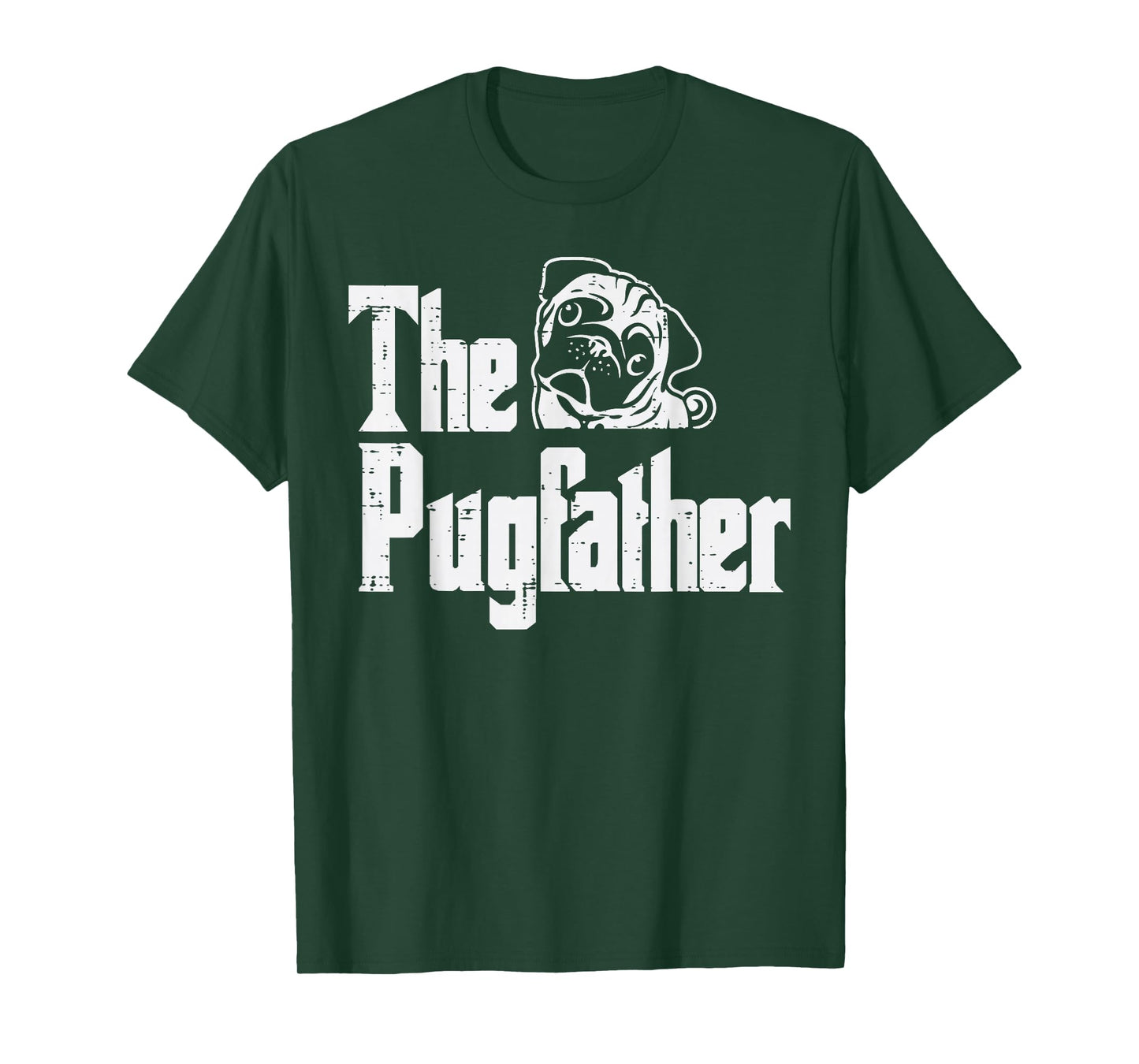 Fathers Day The Pug Father Pug Daddy Papa Fur Dad Dog Owner T-Shirt