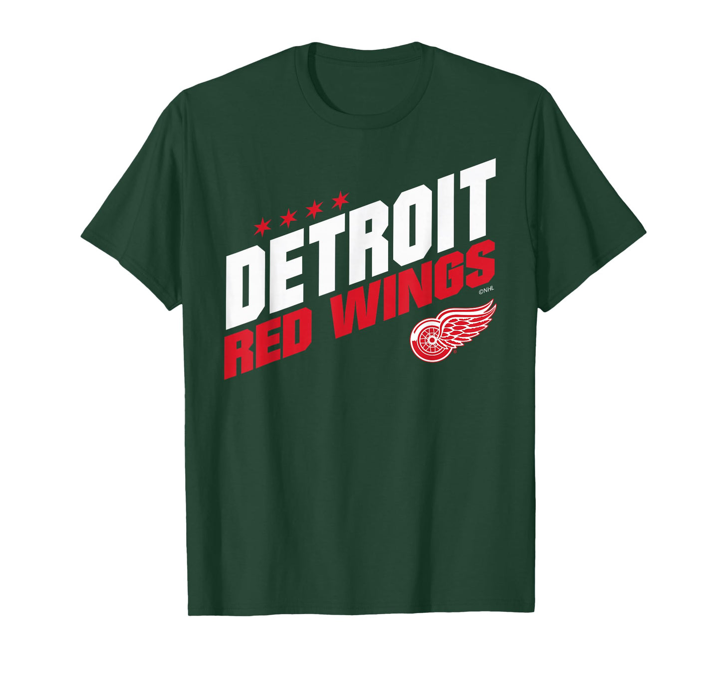 Detroit Red Wings Fuel Black Officially Licensed T-Shirt