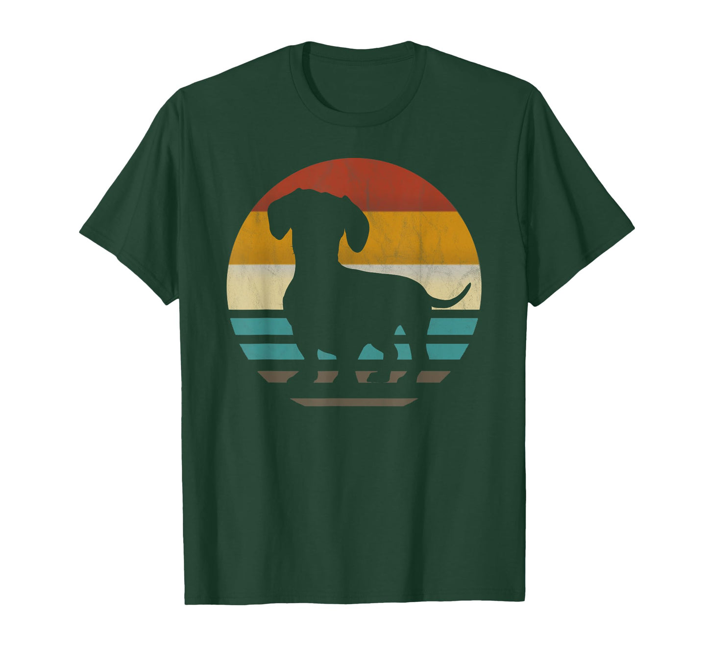 Dachshund Dachshund Silhouette Dog retro gift T-Shirt
