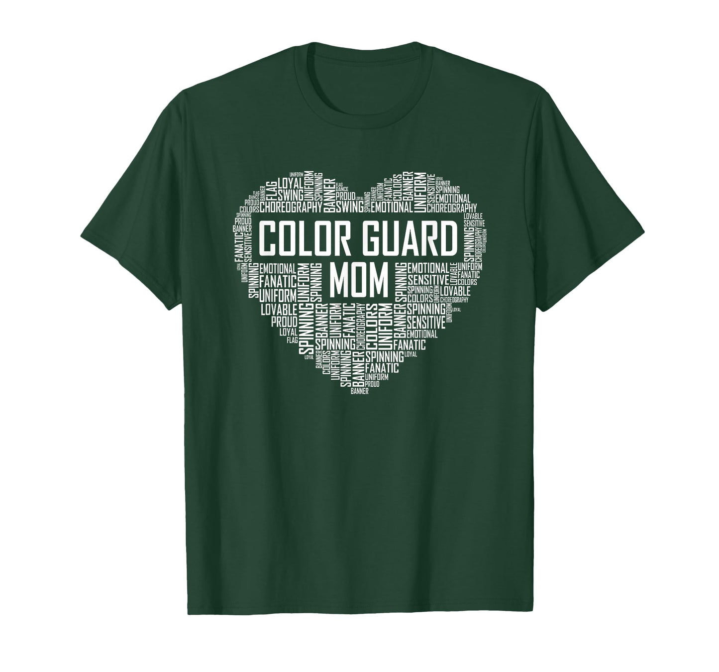 Cute Colorguard Mom Gift Colorguard Marching Band T-Shirt