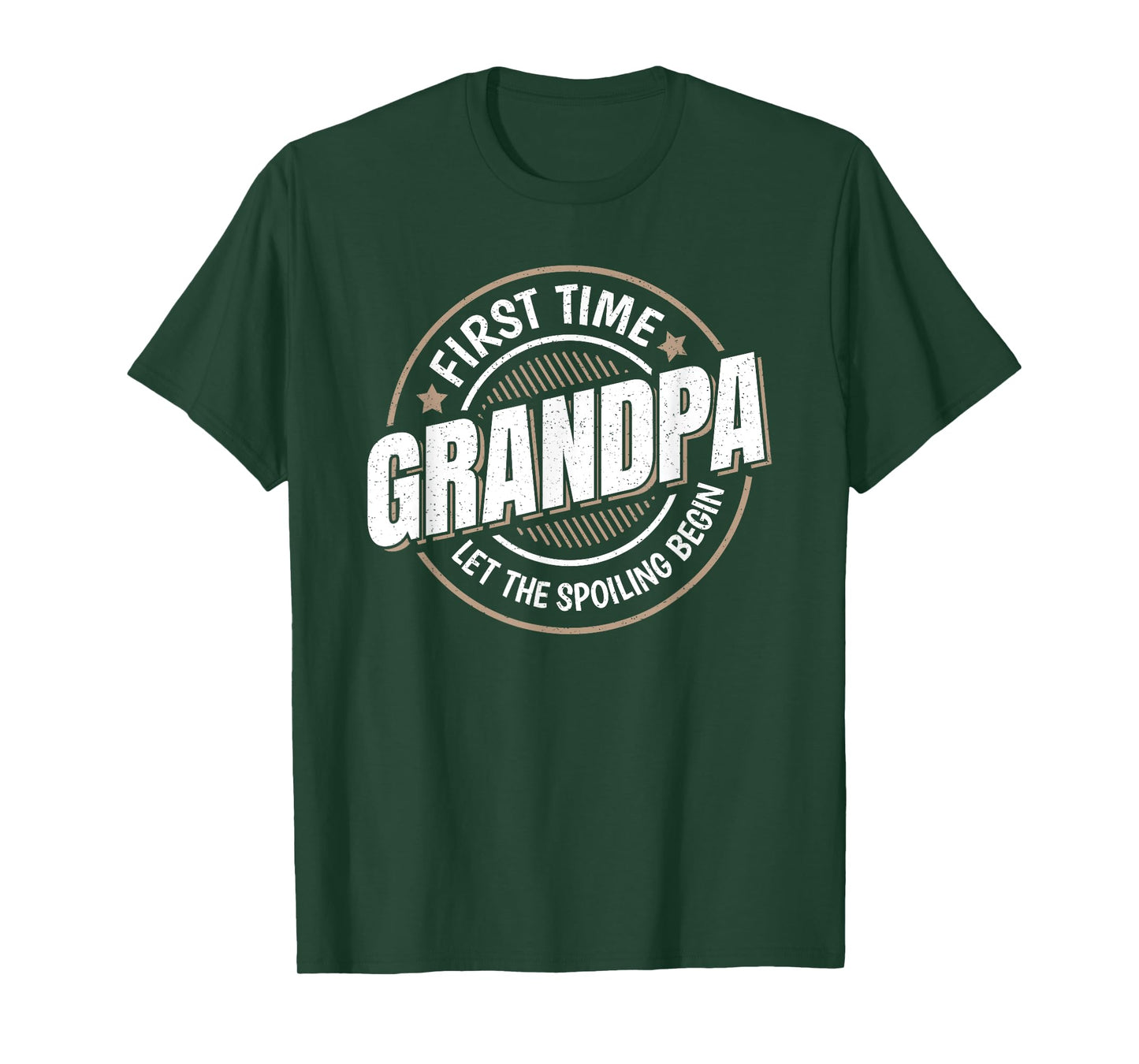 First Time Grandpa Funny Grandfather Grandkids Graphic T-Shirt