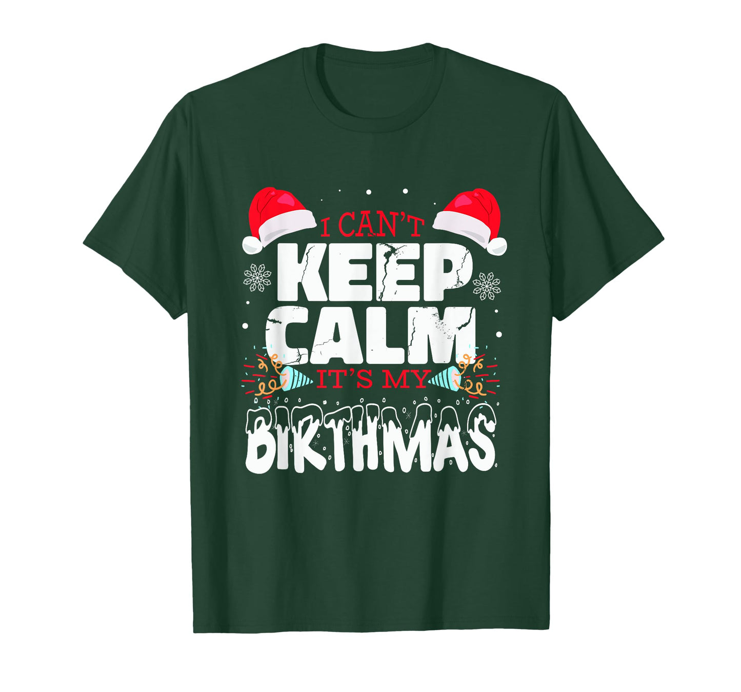Birthmas saying birthday on christmas birthday child T-Shirt