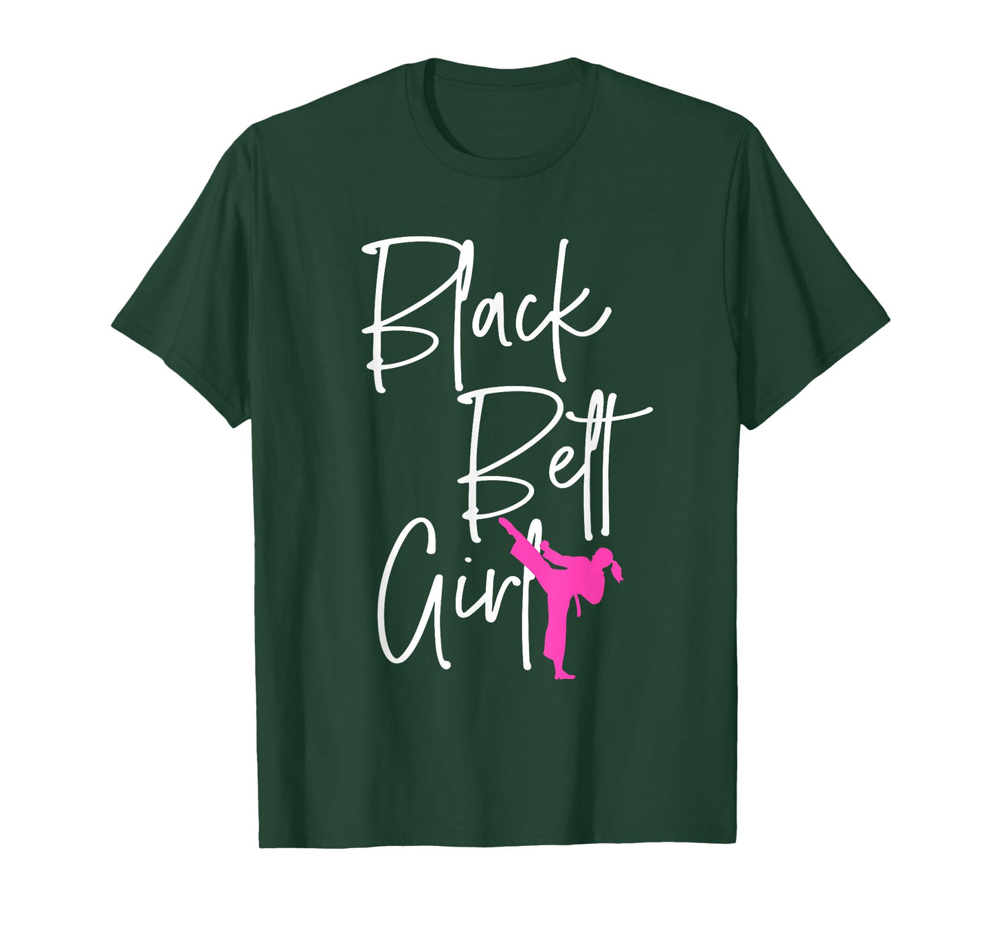 Black Belt Girl Karate Jiu Jitsu Taekwondo Martial Arts Gift T-Shirt