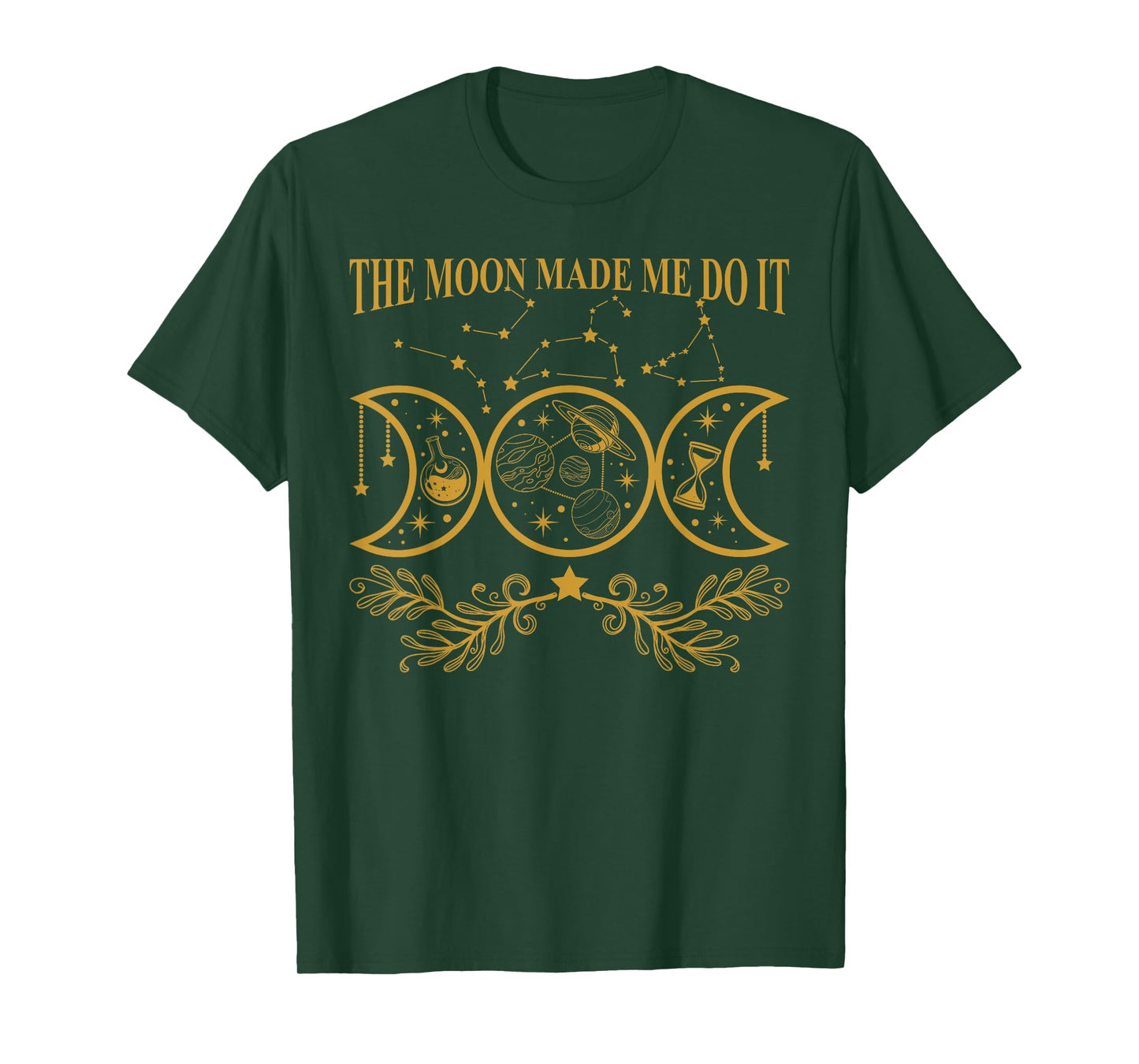 The Moon Made Me Do It Magic Lunar Phase Astronomy Lover T-Shirt