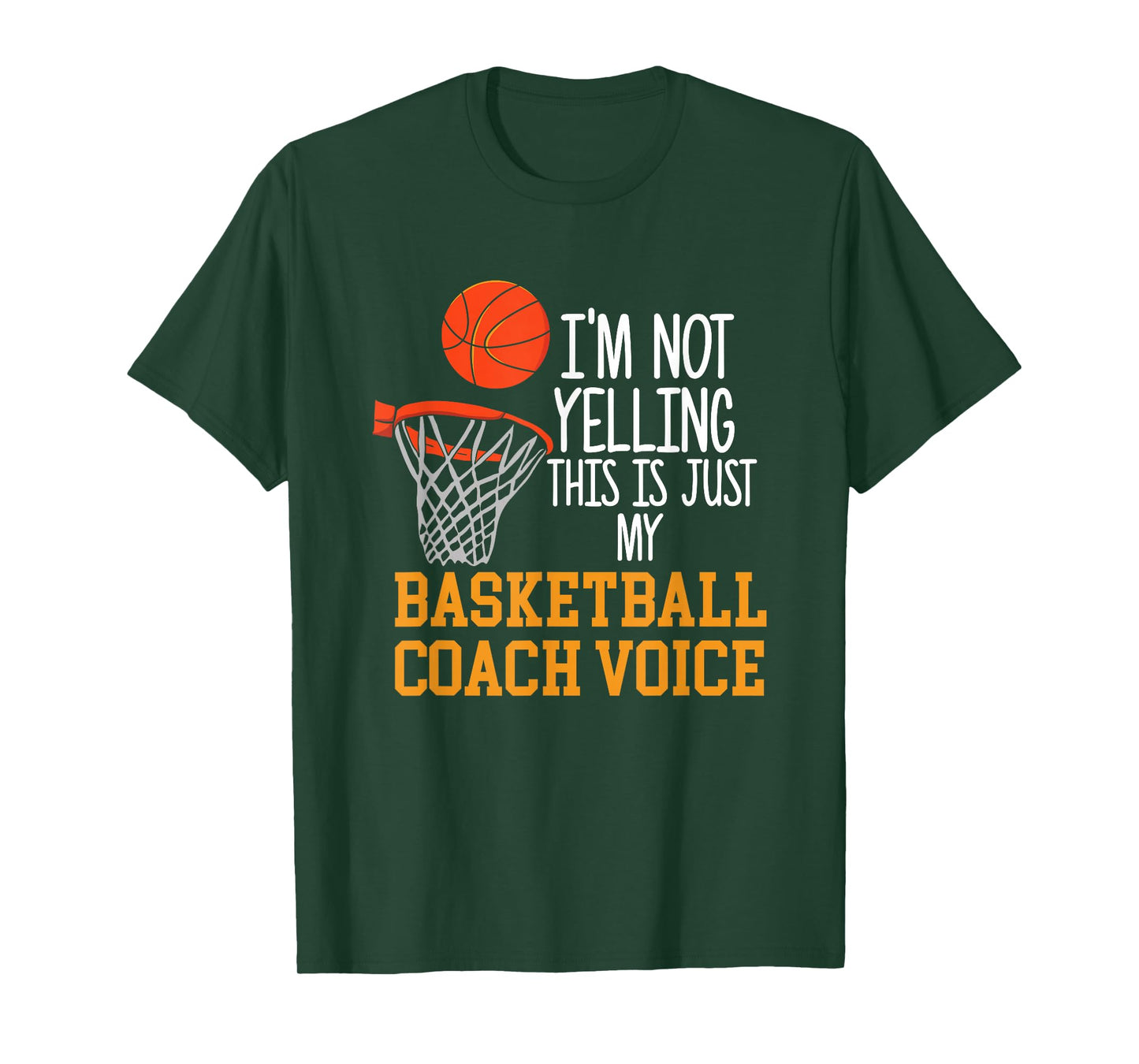 Basketball Coach Voice, Funny Basketball Coach Tshirt T-Shirt