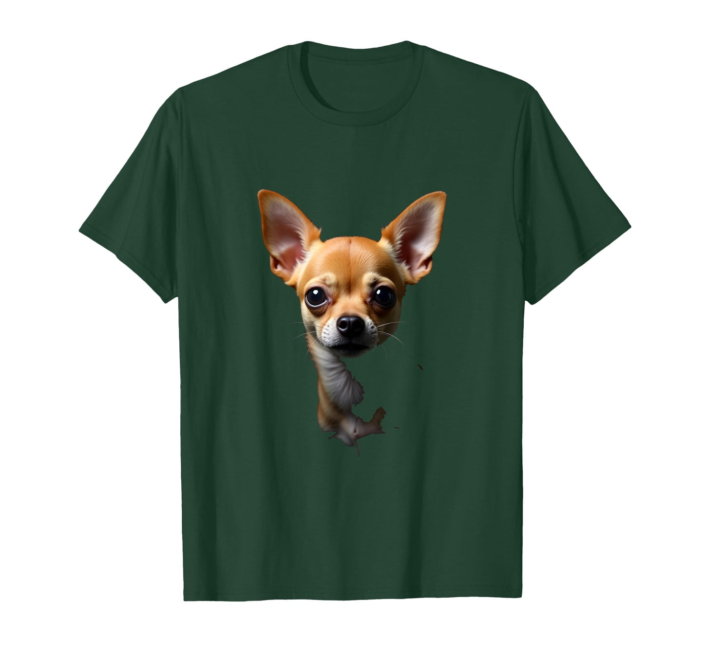 Black Chihuahua Dog Chihuahua Face T-Shirt