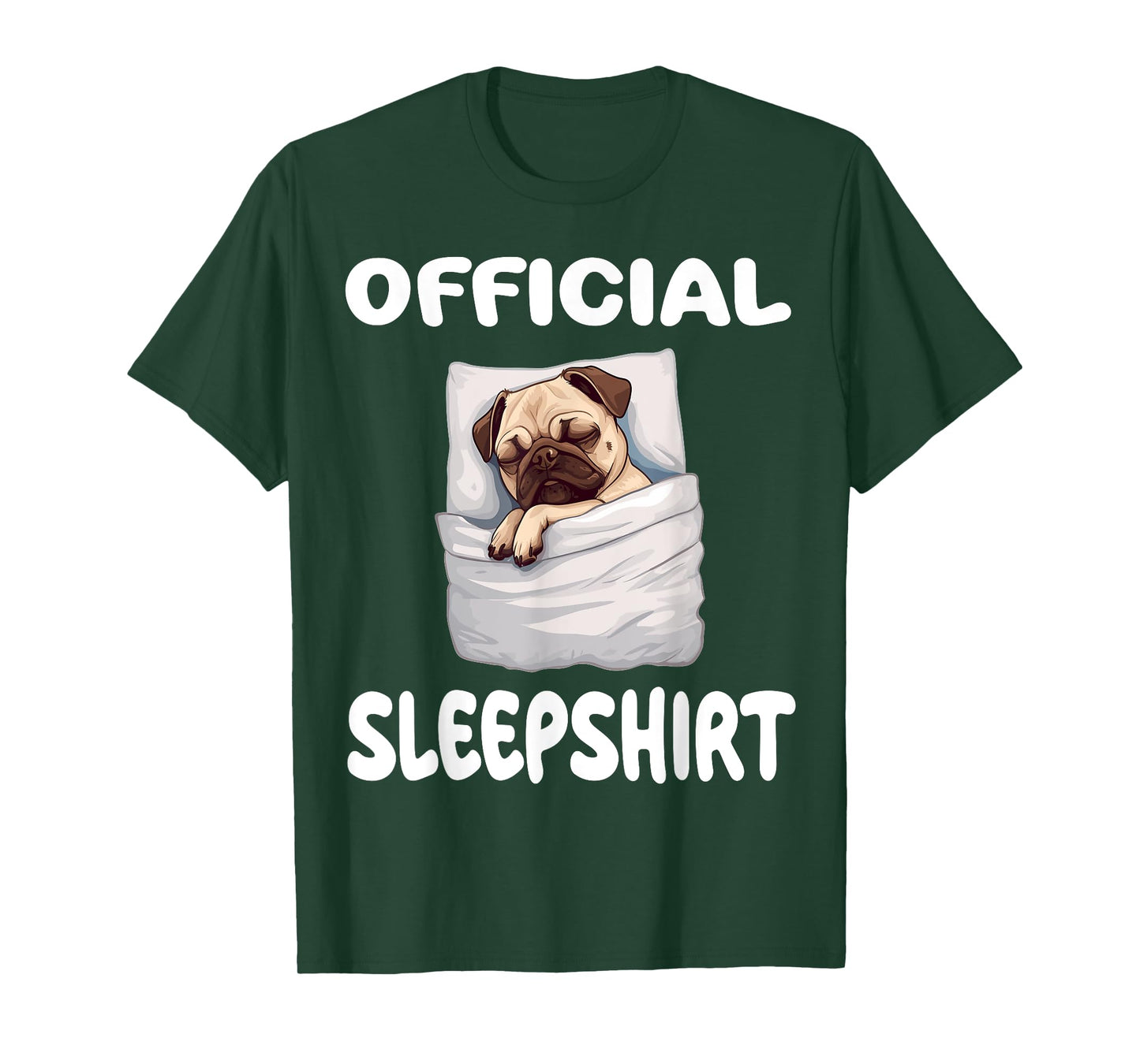 Pug Puggy Dog Official Sleepshirt Pajamas Nightgown Men Women Girls Kids T-Shirt