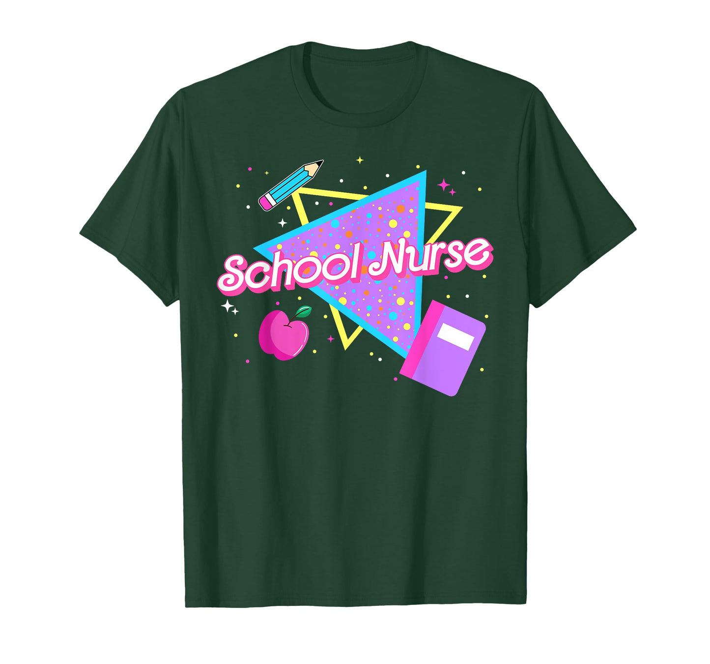 Cute School Nurse Back to school 80's 90's Retro Old School T-Shirt