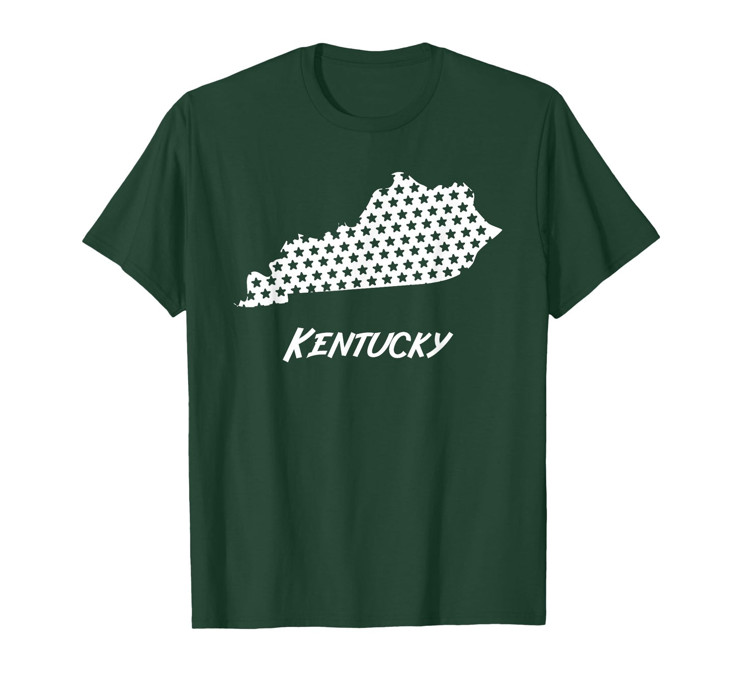 Kentucky USA State Outline Stars Vintage Retro Design T-Shirt
