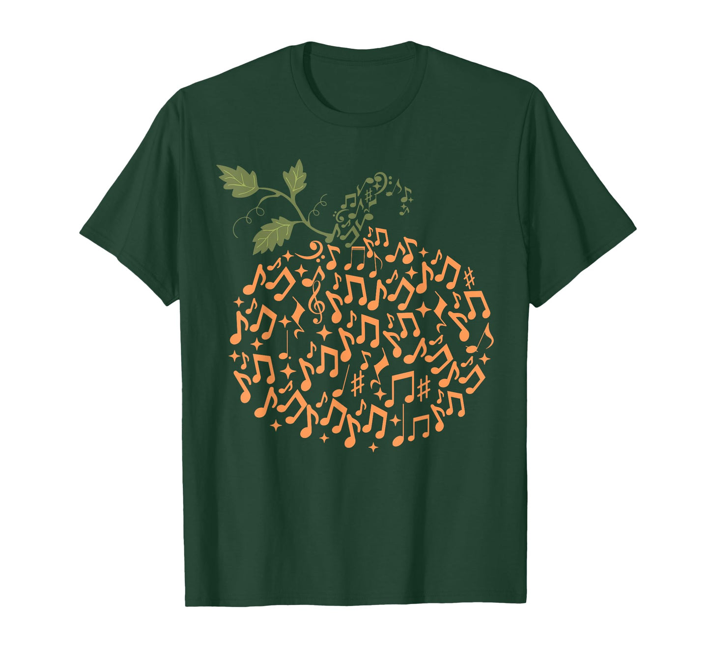 Music Notes Pumpkin Fall Music Teacher Autumn Halloween T-Shirt