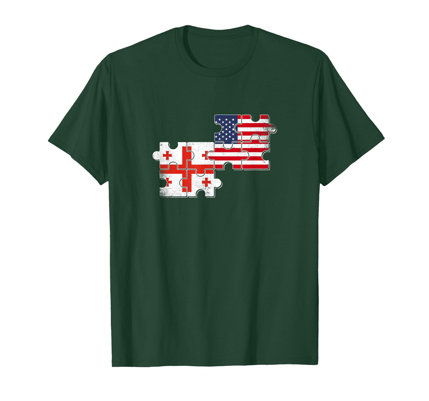 Georgia USA Vintage Flag Georgian American T-Shirt