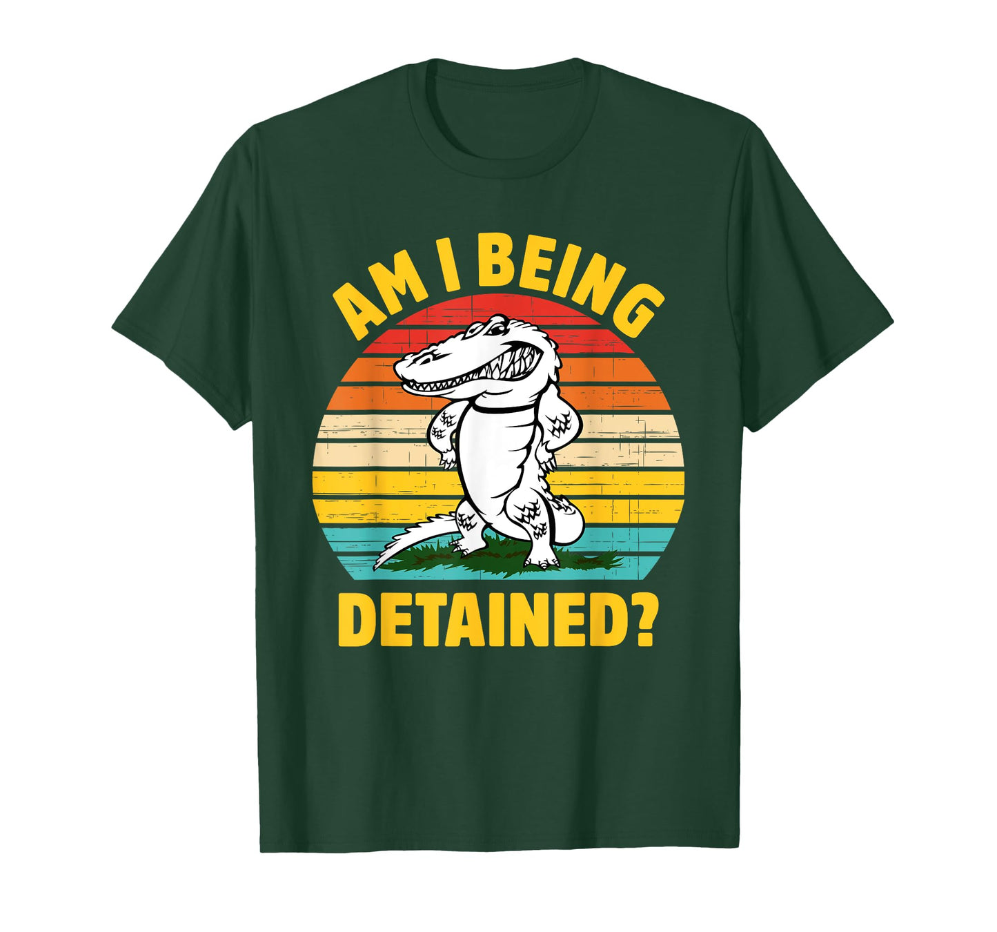 Am I Being Detained? Funny Retro Vintage T-Shirt