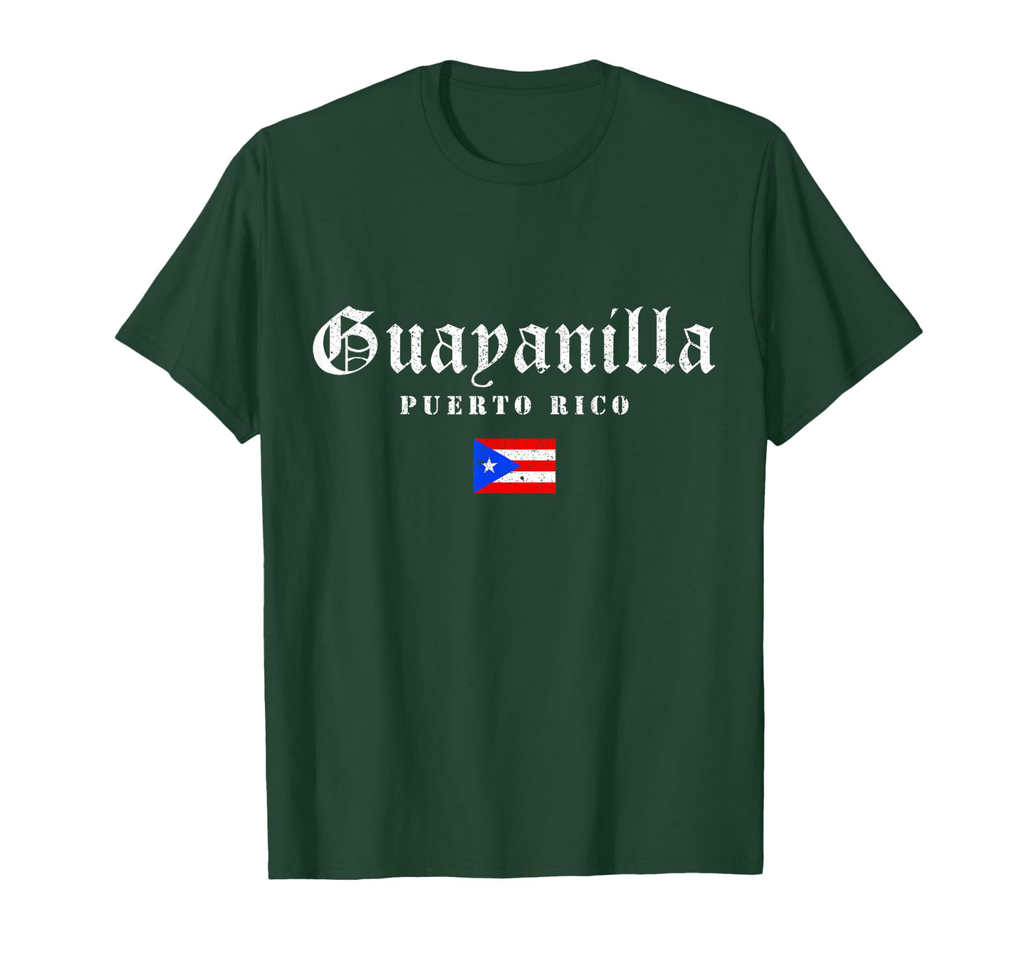 Vintage Guayanilla Puerto Rico Flag Pride Home Root Travel T-Shirt