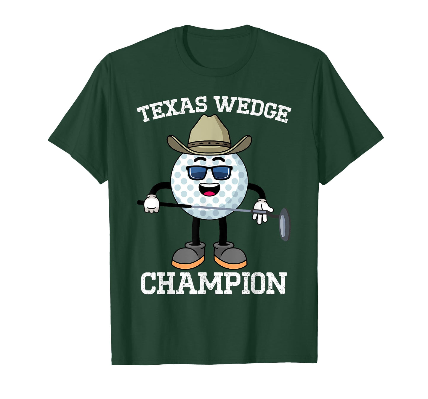 Golf Putter Texas Wedge Golf Club Texas Cowboy Country Club T-Shirt
