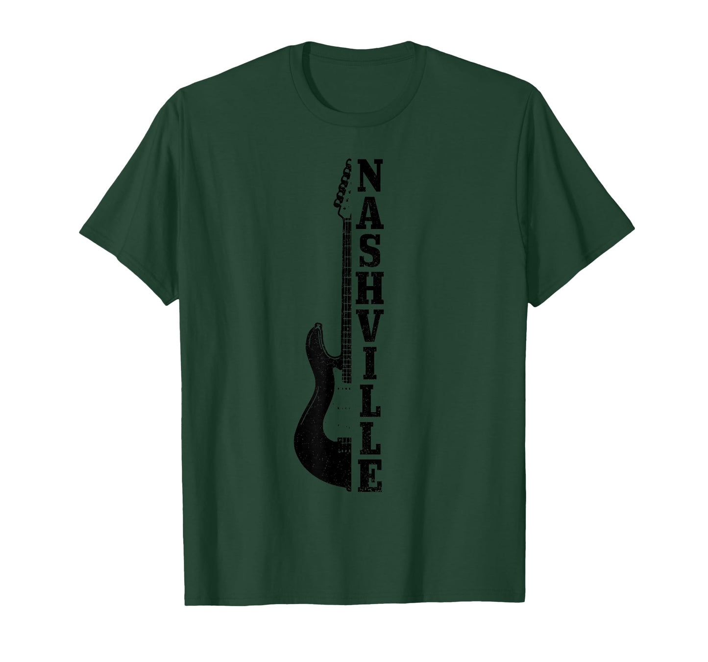 Nashville Tennessee Vintage Country Music City Guitar T-Shirt