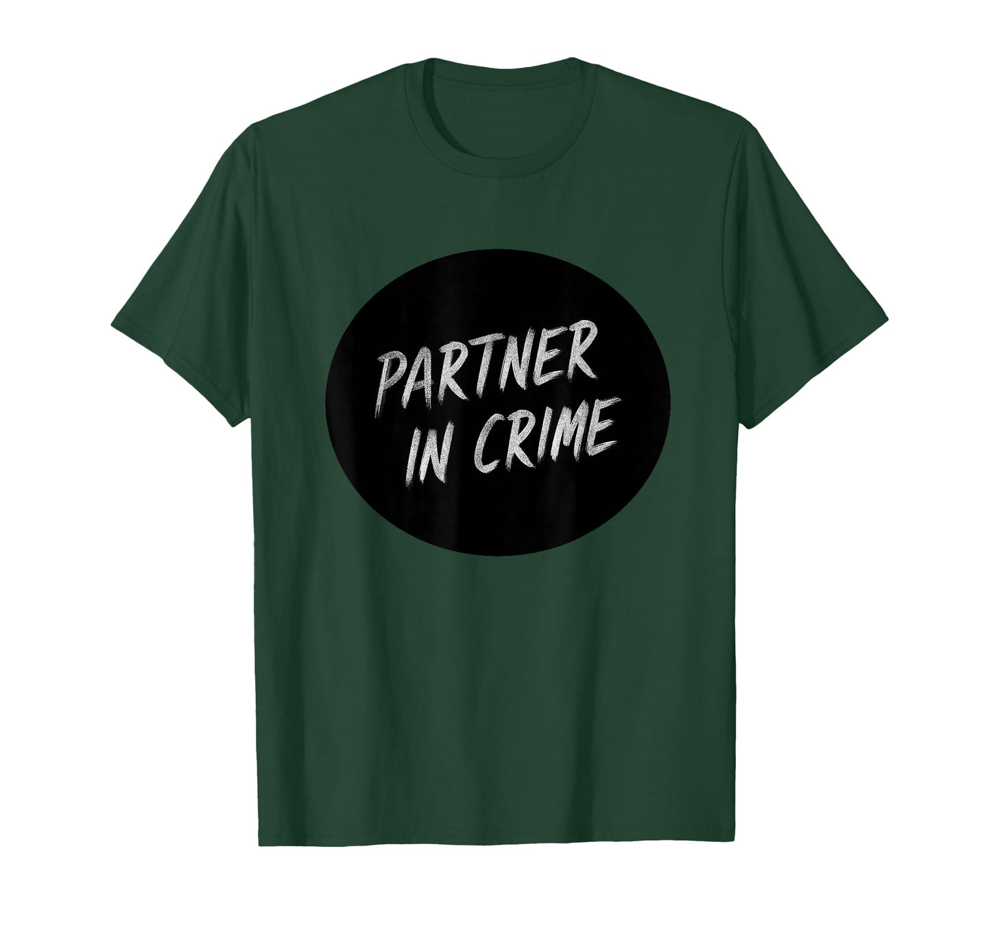 Funny Partner in Crime Stamp Logo T-Shirt