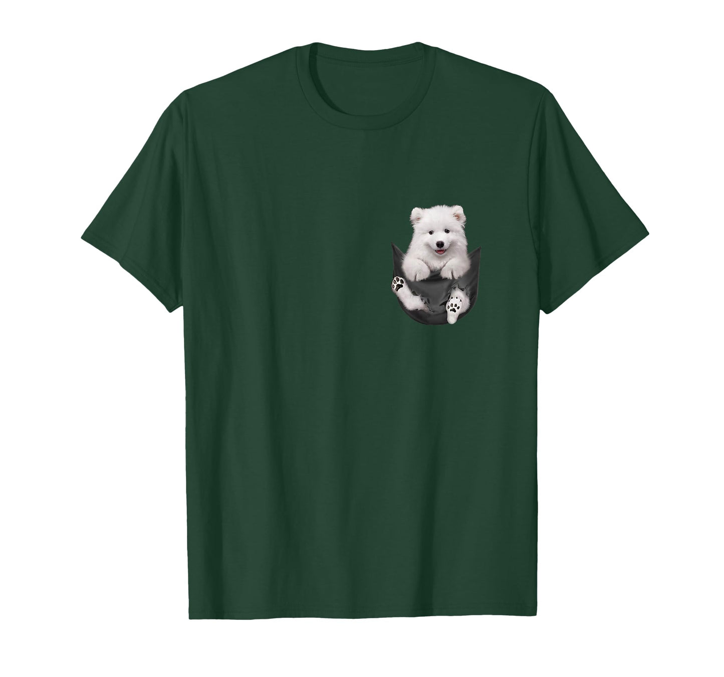 Dog Lovers Gifts Samoyed In Pocket Funny Dog Face T-Shirt