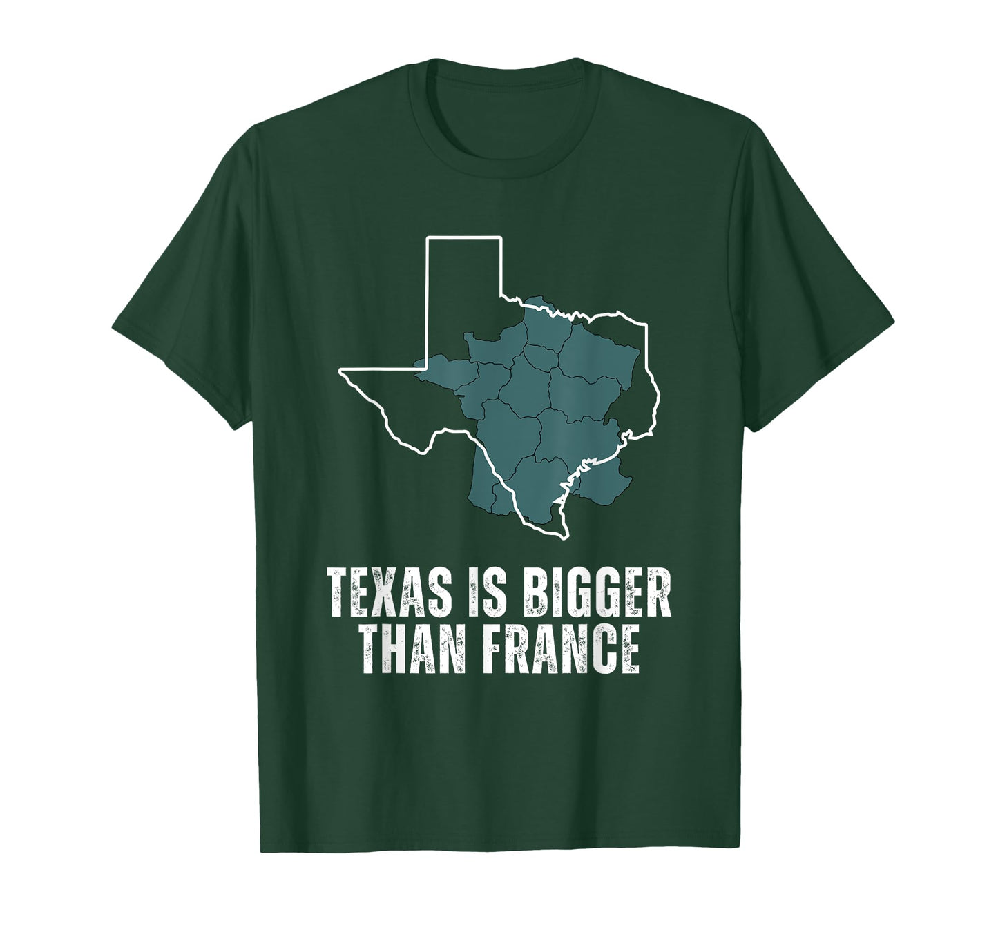 Texas Is Bigger Than France and Armed, Funny, USA T-Shirt