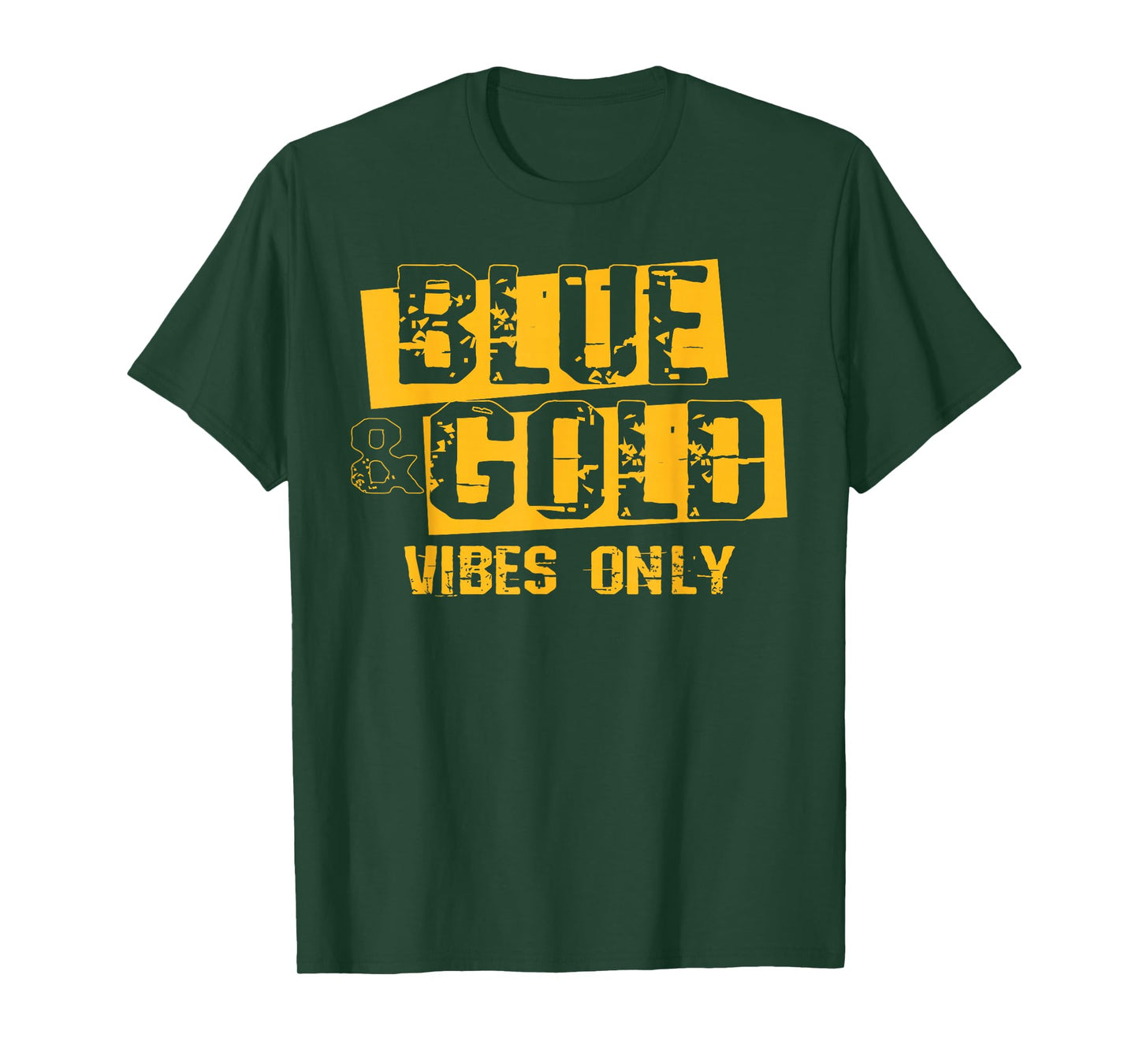 Blue and Gold Shirt Game Day Group Tee High School Football T-Shirt