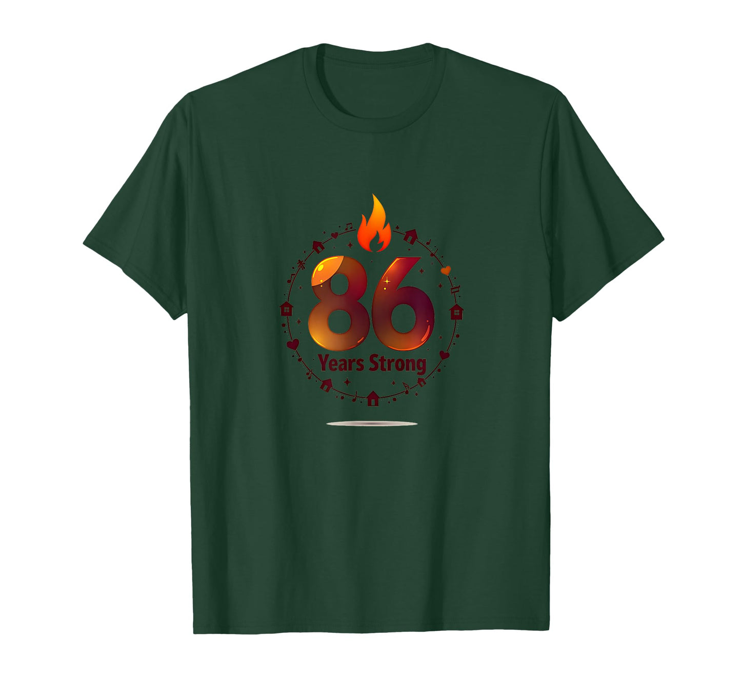 86 Years Strong Birthday Gift Celebration Milestone T-Shirt