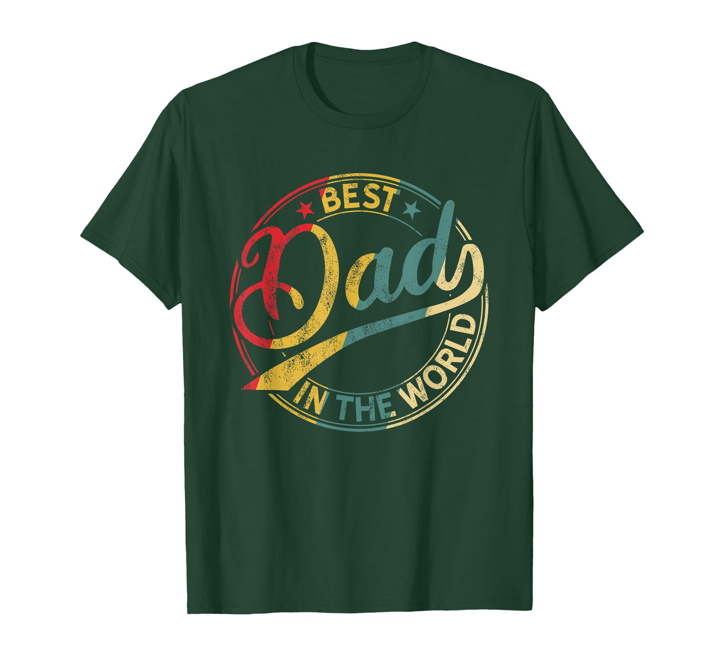 Best Dad in the World Father's Day Vintage Dad T-Shirt