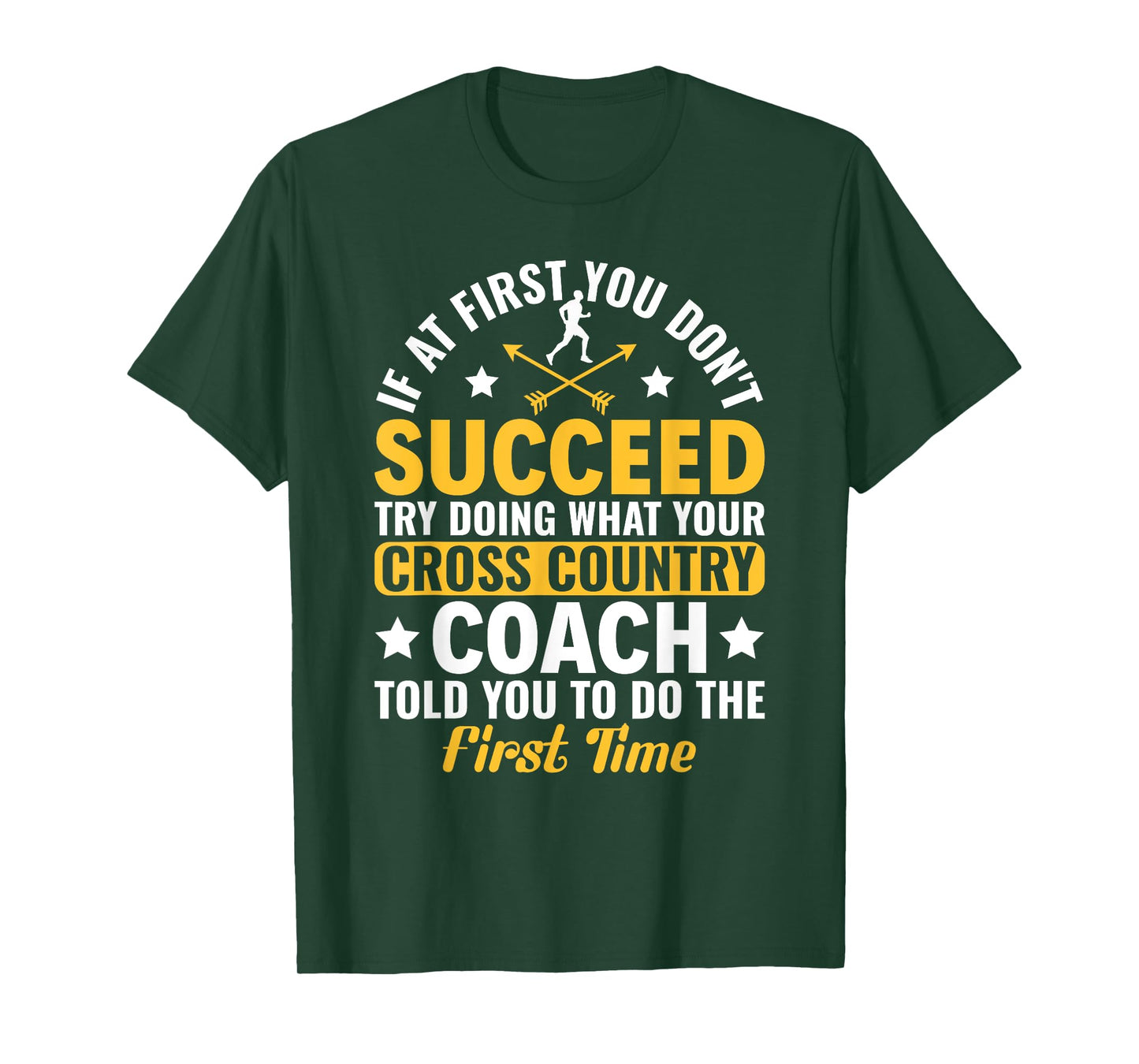 Funny If At First You Don't Succeed Cross Country Running T-Shirt