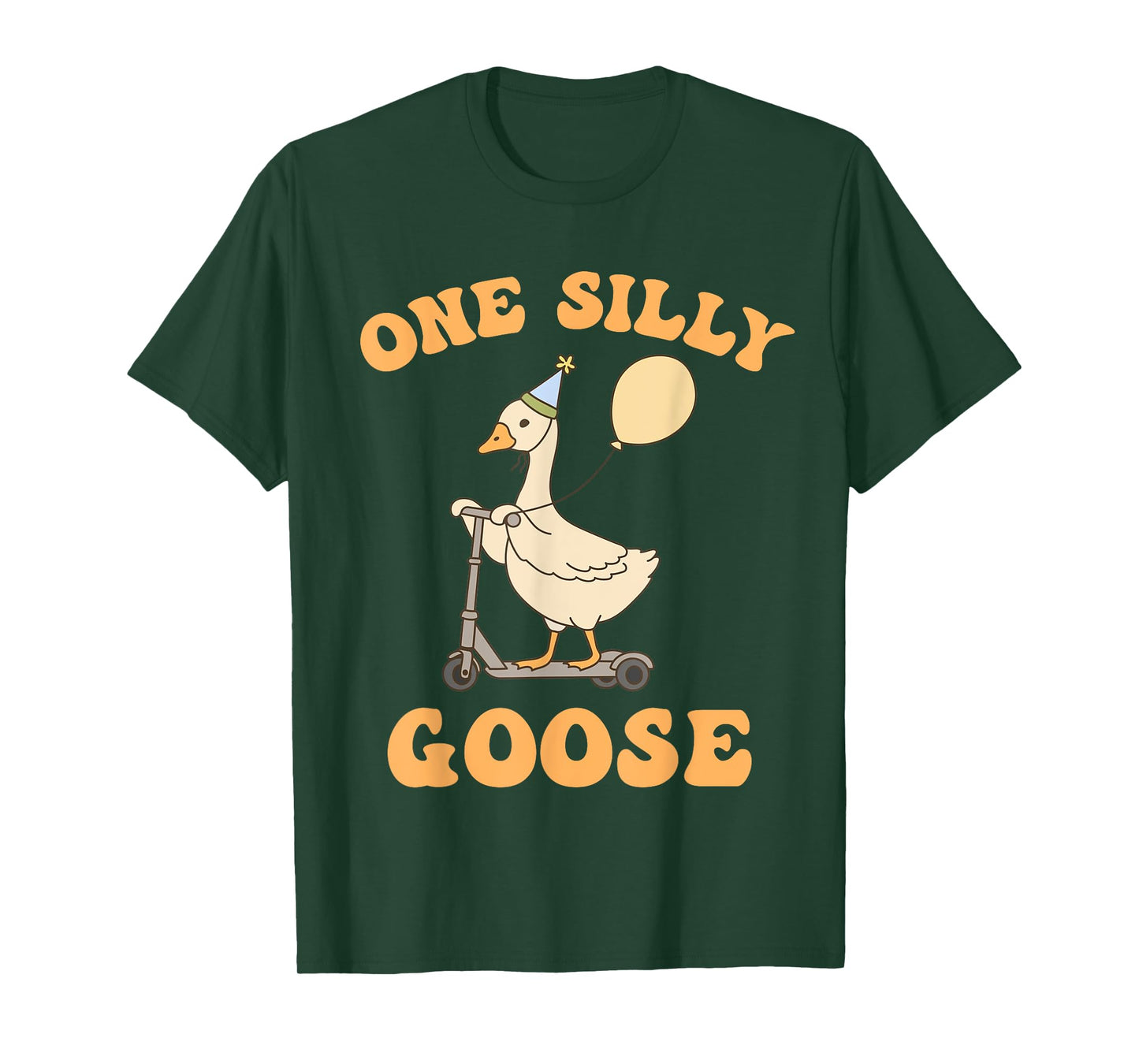 Funny 1st First Birthday One Silly Goose Family Matching T-Shirt